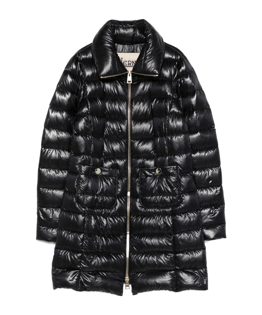 Herno Turtleneck Down Jacket In Black