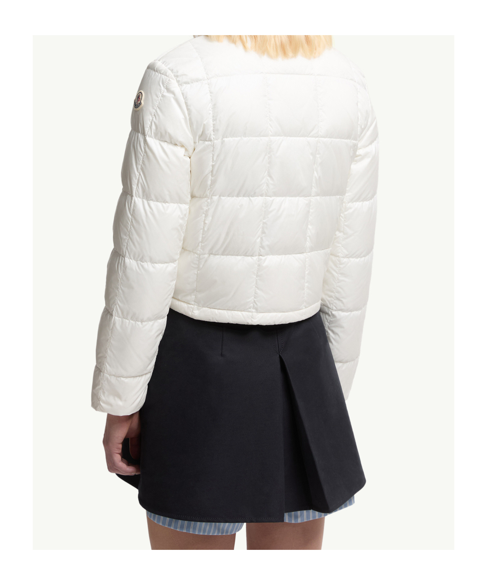 Moncler Long Sleeve Down Jacket In Neutral