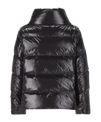 Herno Zipped Hooded Down Jacket In Black