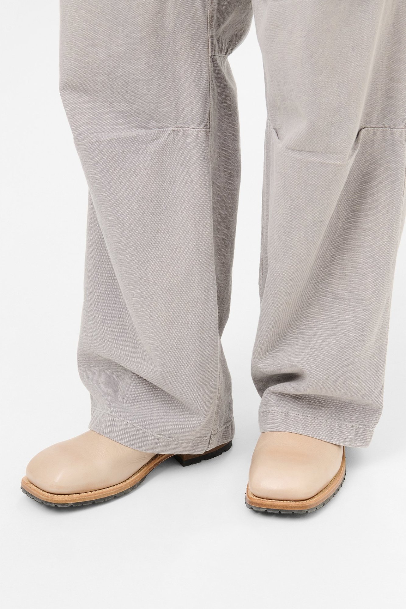 Our Legacy Square Toe Boots In Nude
