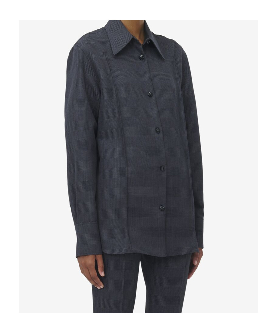 Alexander Mcqueen Check Pattern Button Shirt In Black