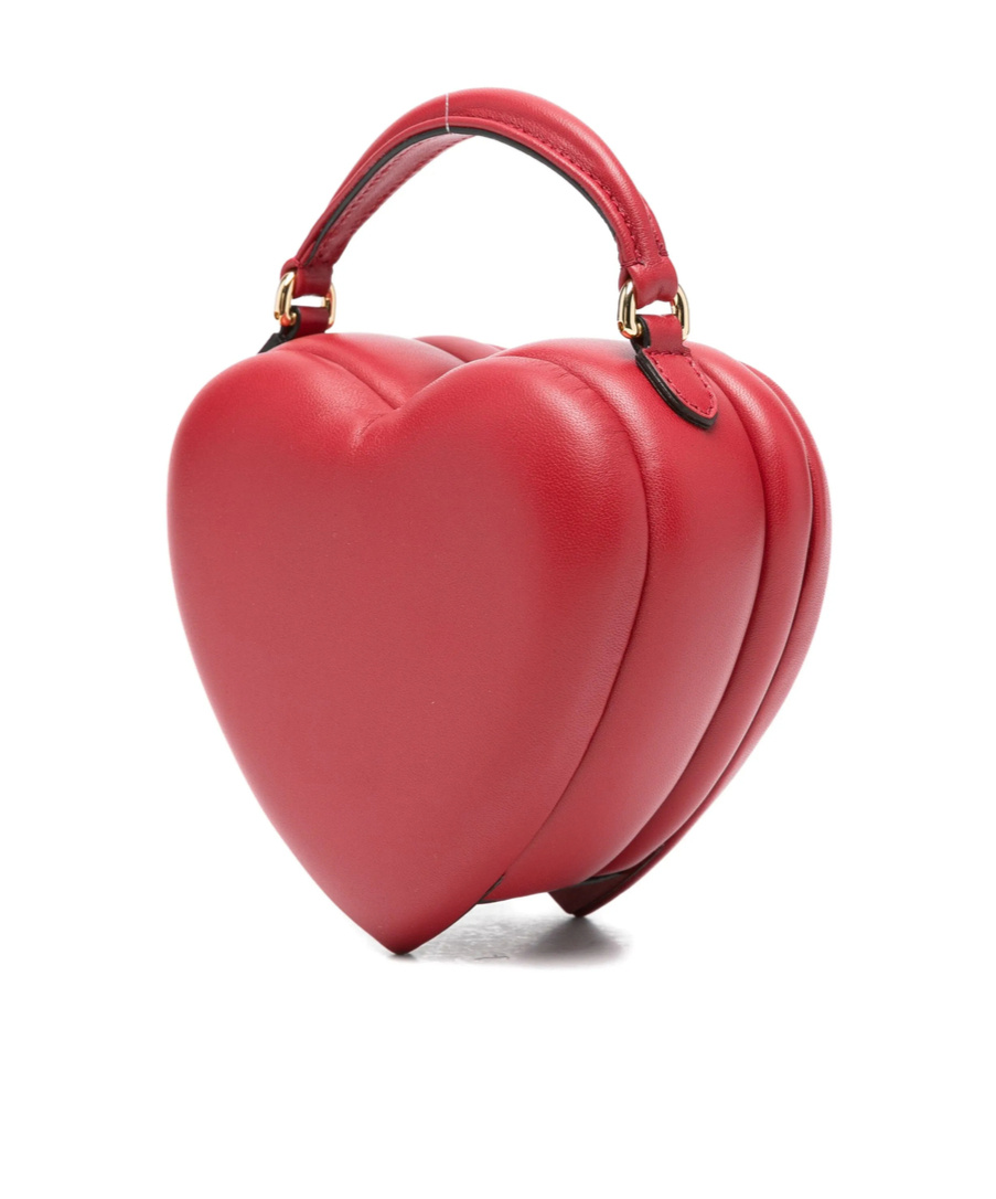 Moschino Heart-shaped Quilted Tote Bag In Red