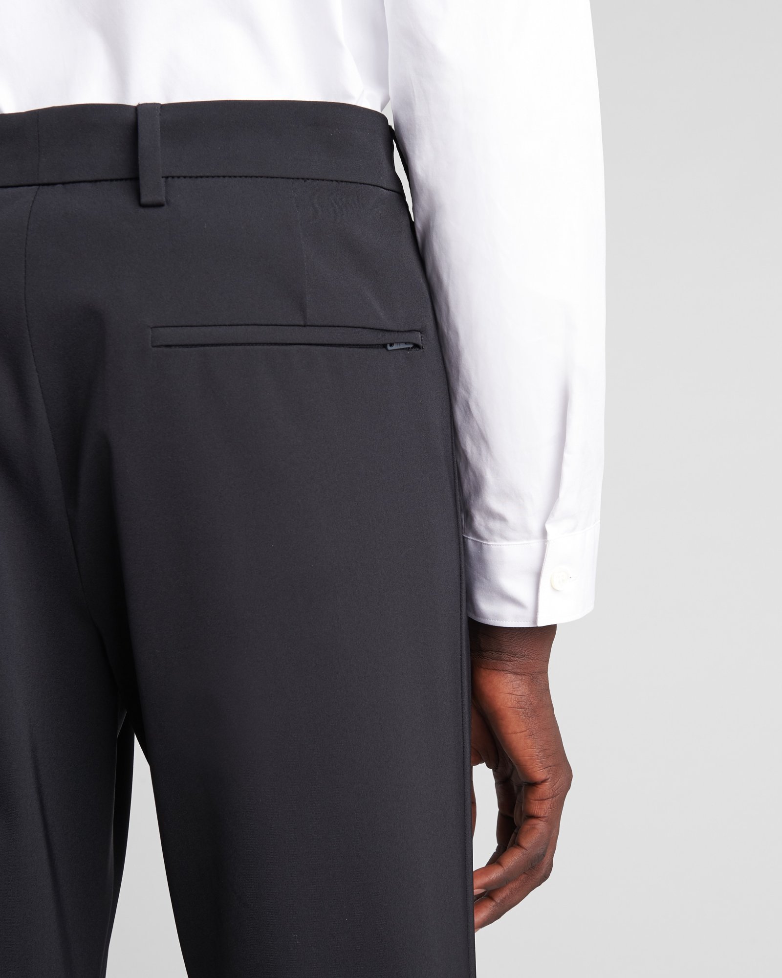 Prada Stretch Technical Fabric Pants In Black