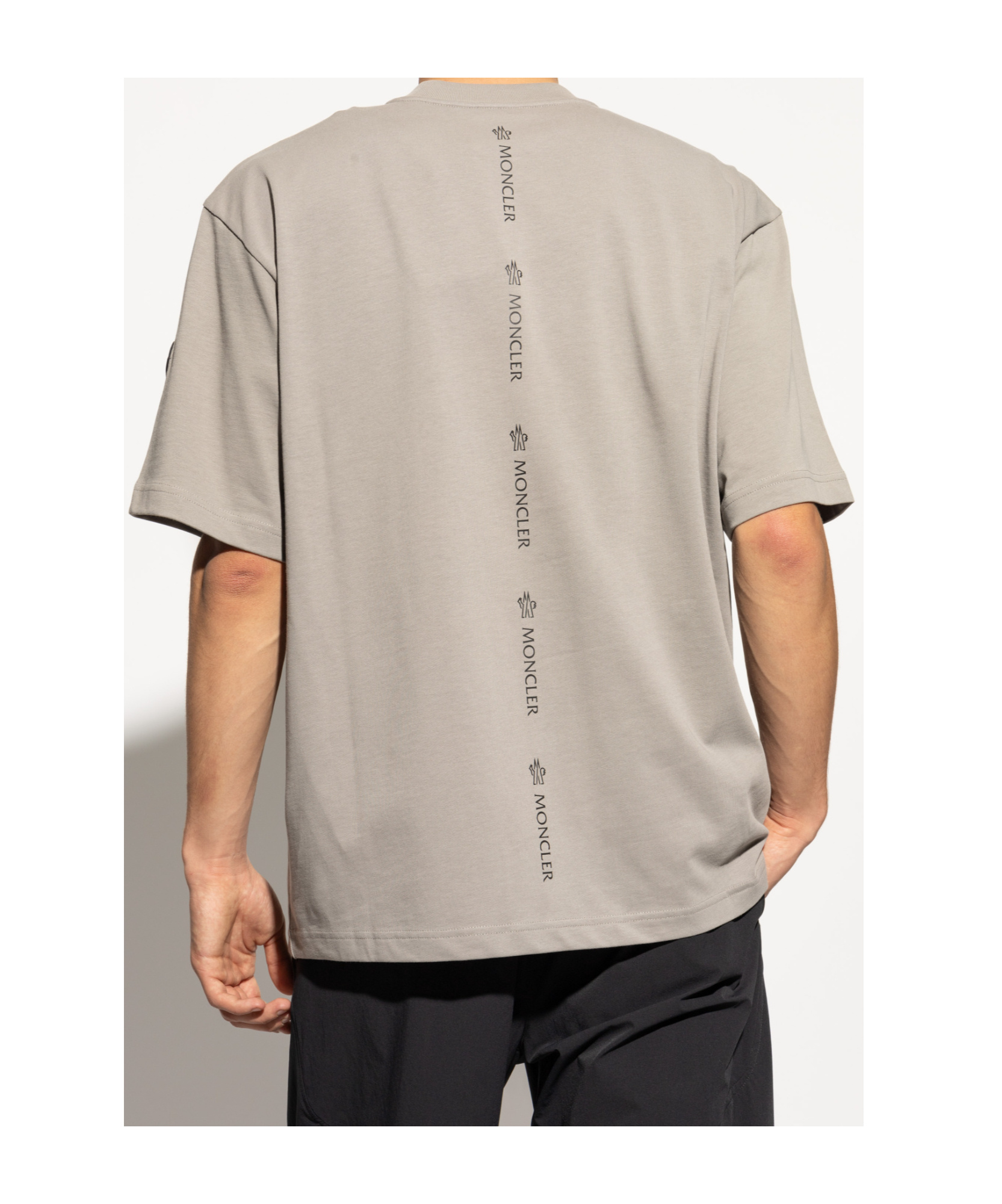 Moncler Short-sleeved T-shirt In Nude