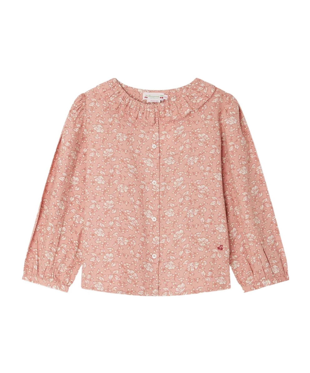 Bonpoint Pink Jamie Blouse With Floral Print In Multi