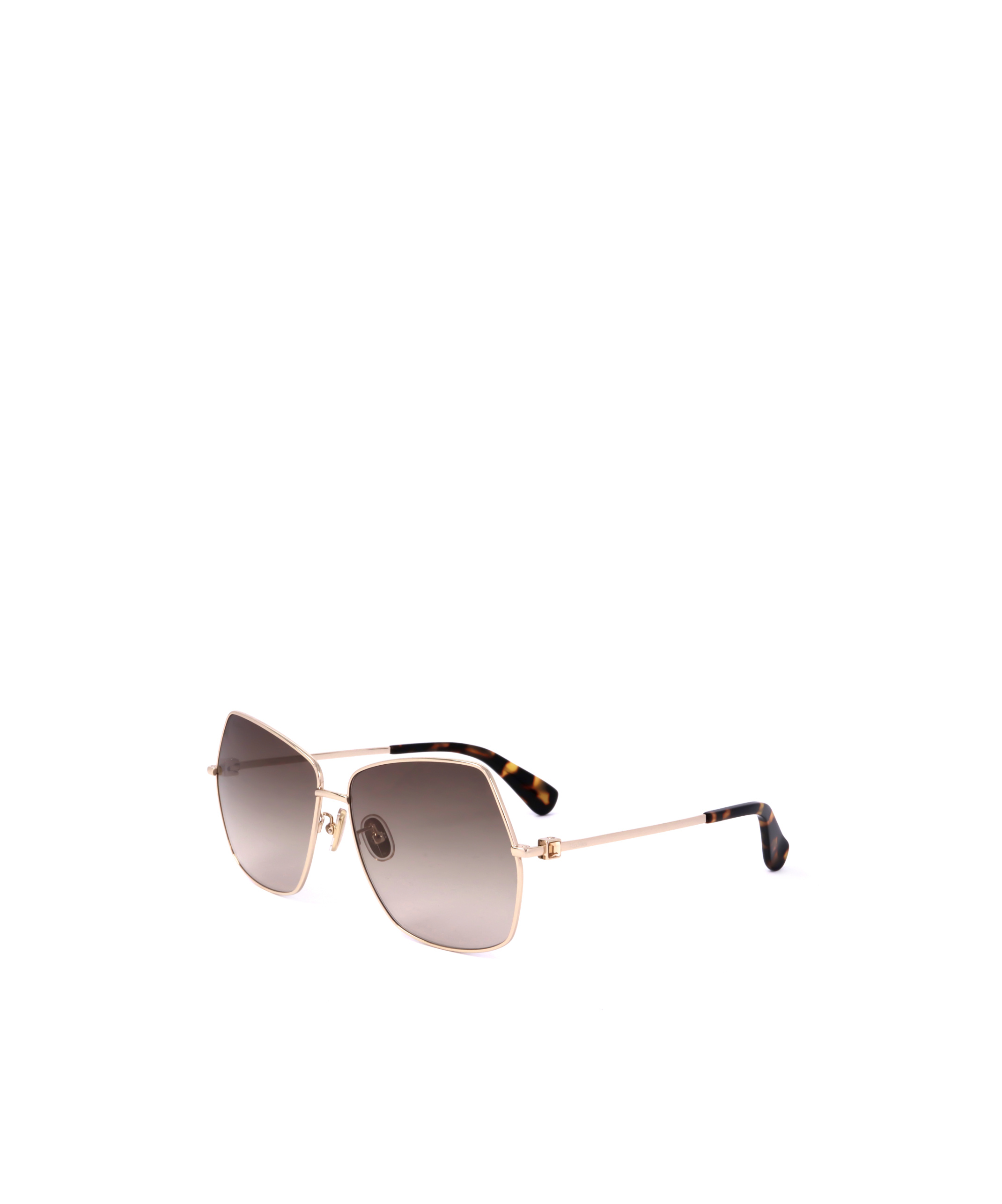 Max Mara Geometric Frame Sunglasses In Nude