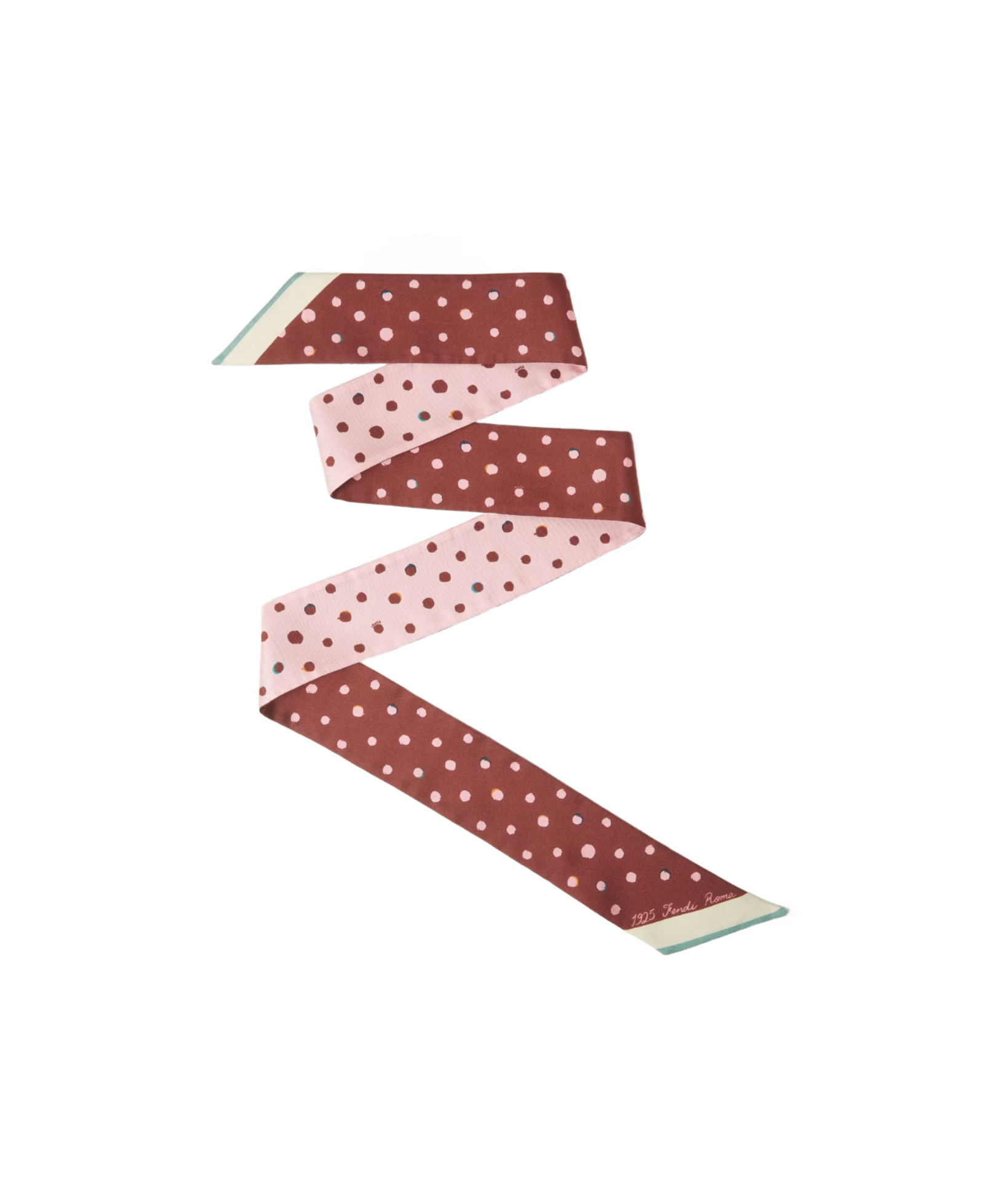 Fendi Double-sided Silk Scarf In Pink