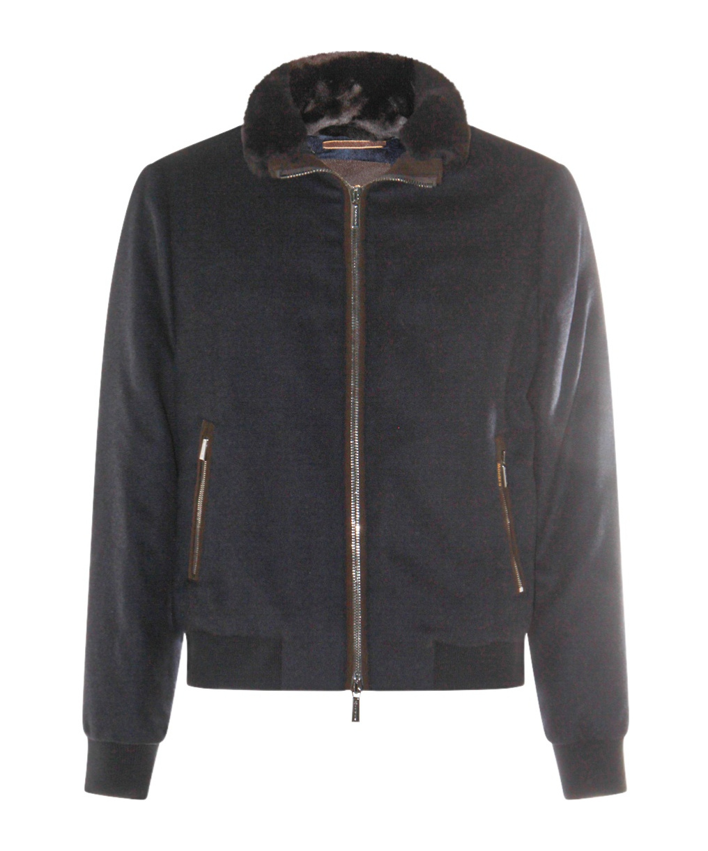 Moorer Bellati-mrw Bomber Jacket In Gray