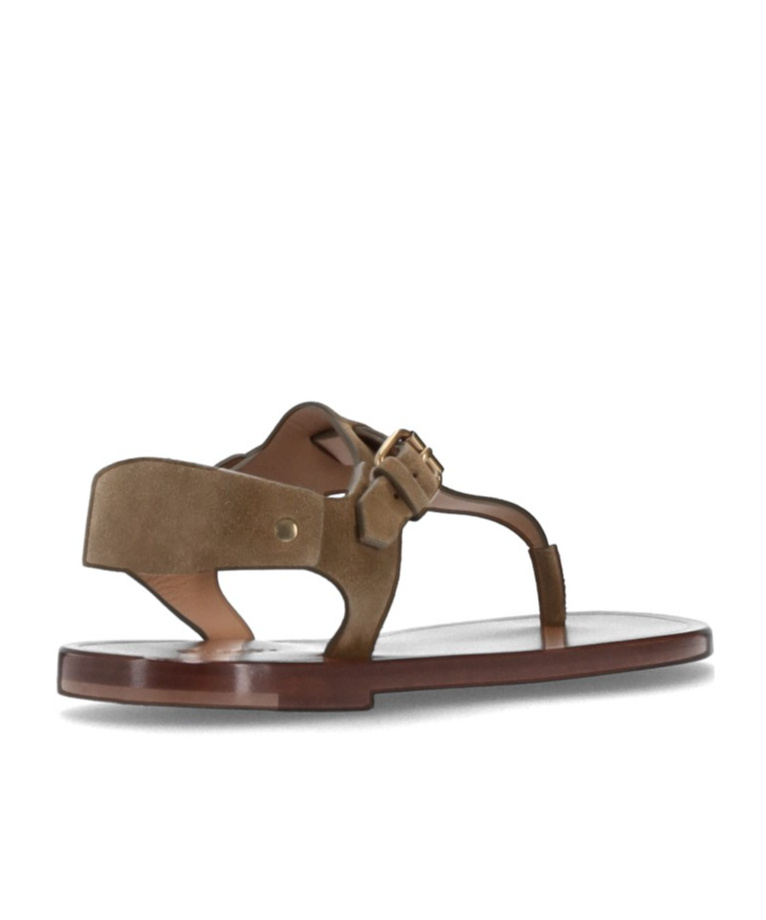 Isabel Marant Akel Leather T-strap Sandals