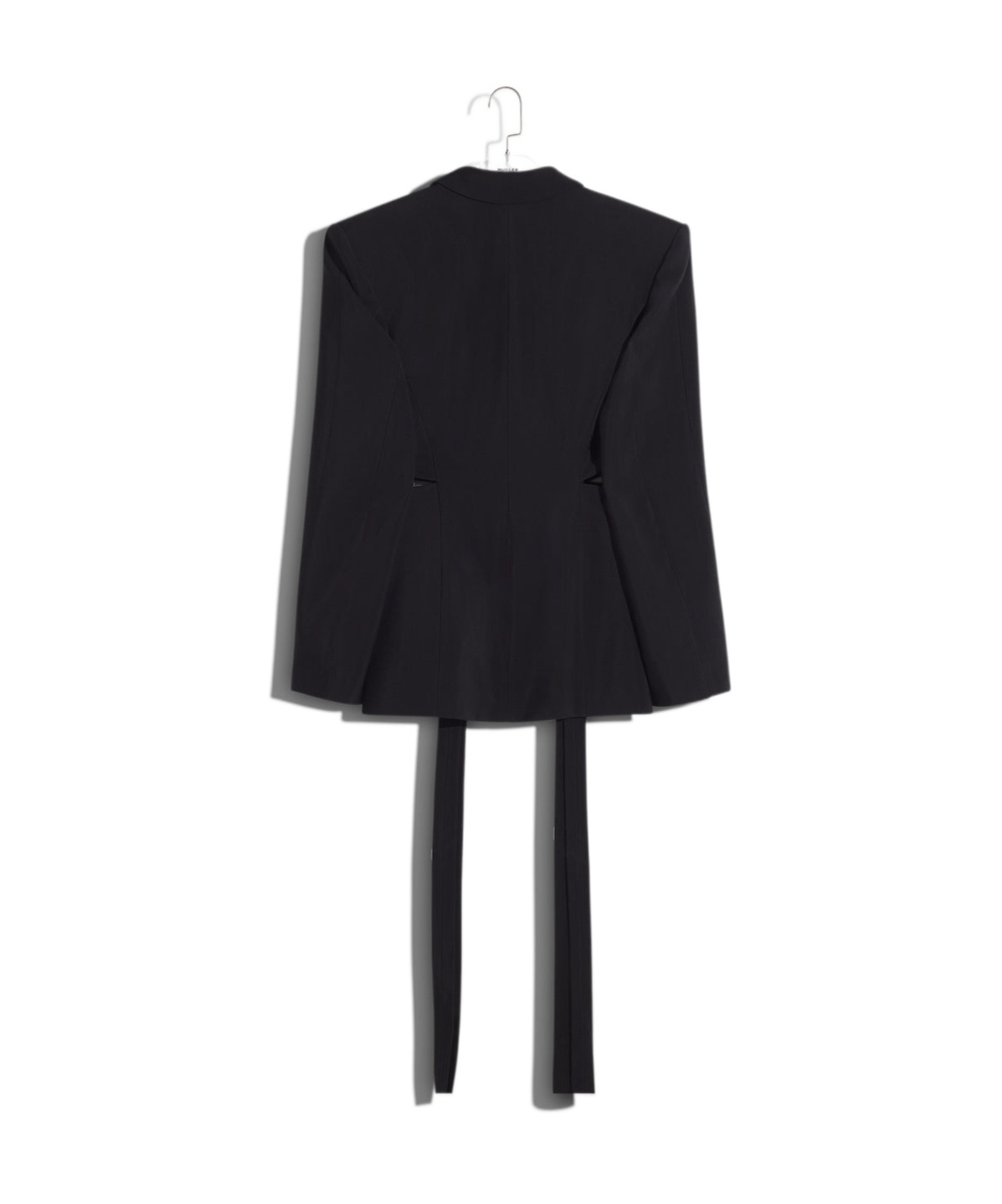Mugler Long-sleeved Casual Jacket In Black