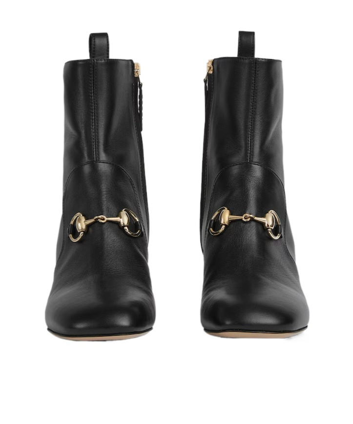 Gucci Women's Ankle Boot With Horsebit In Black