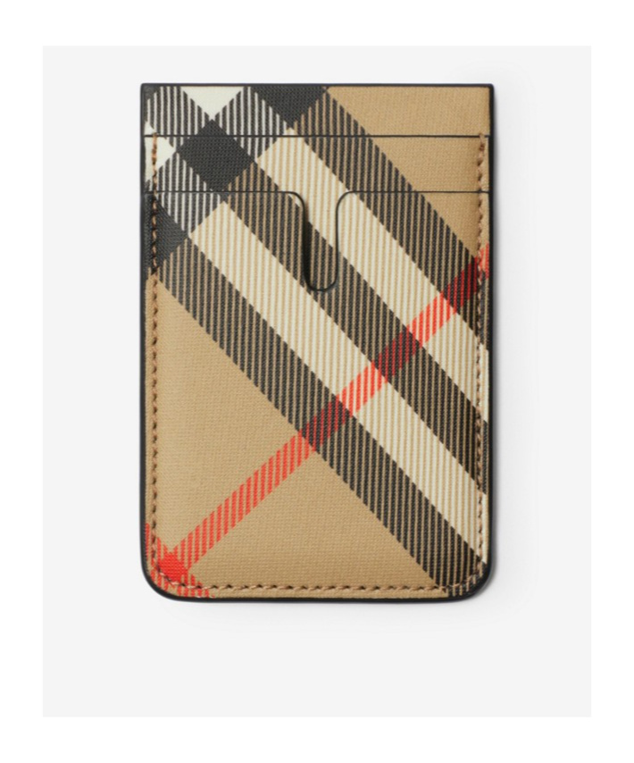 BURBERRY CHECKED CARD HOLDER
