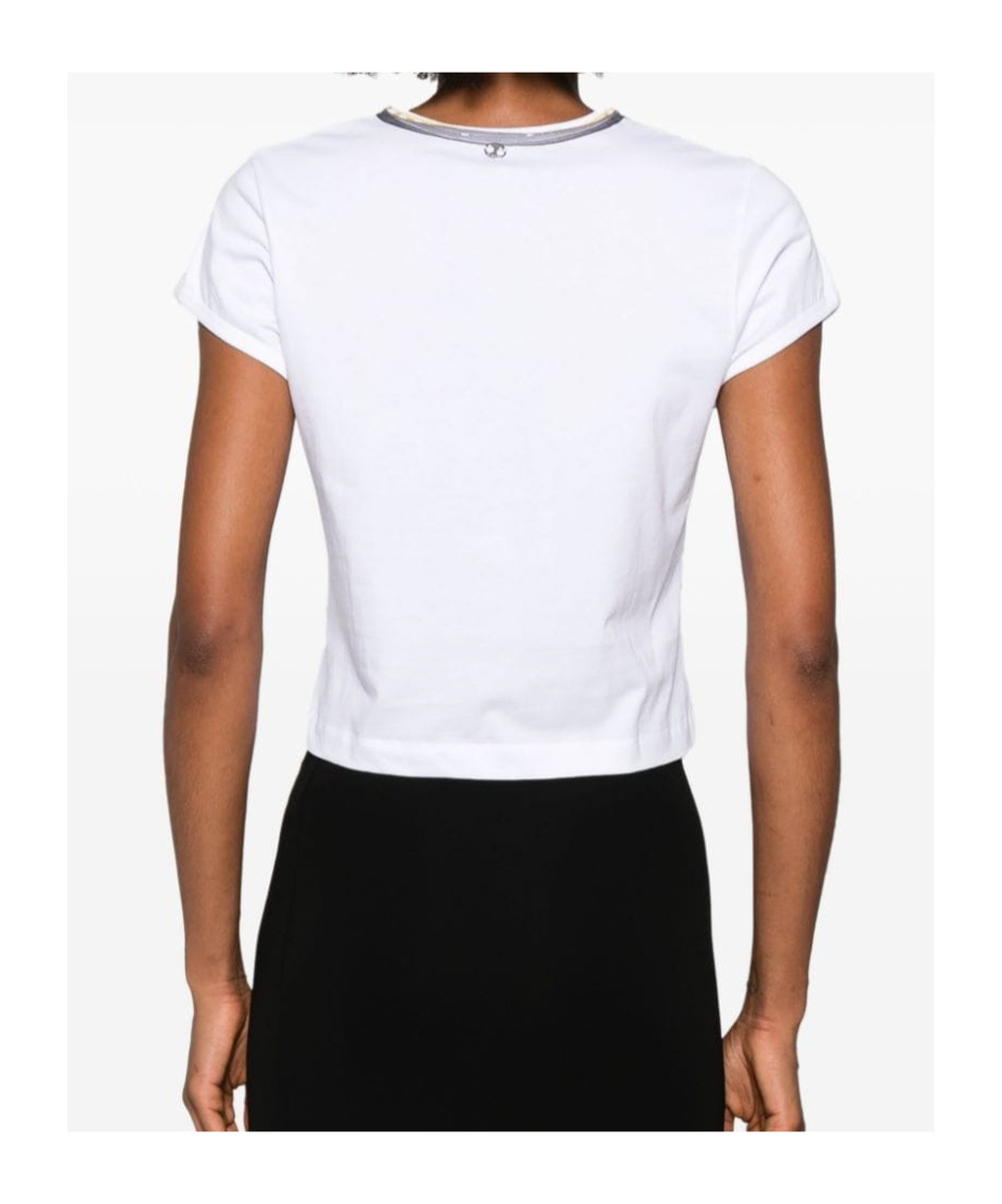 Rabanne Camera-print Cotton T-shirt In White