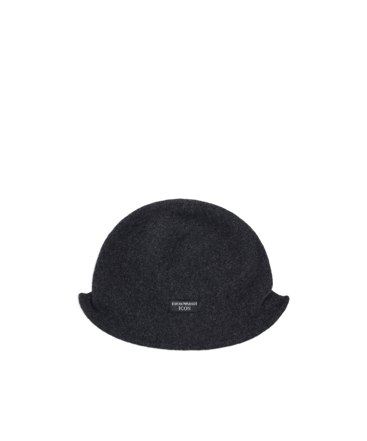 Emporio Armani Wool Flat-cap In Black