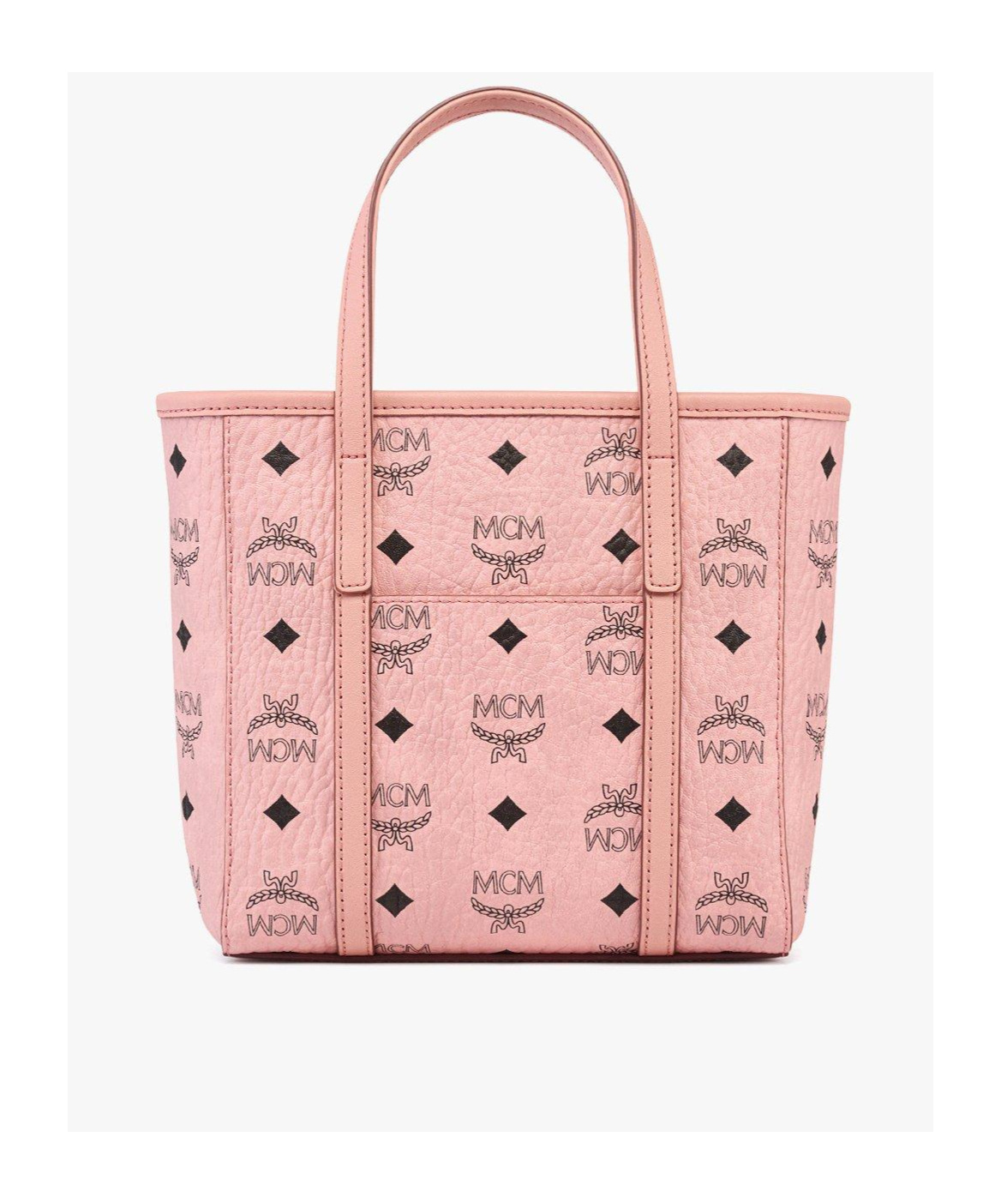 Mcm Toni Visetos Leather Shopper Shoulder Bag