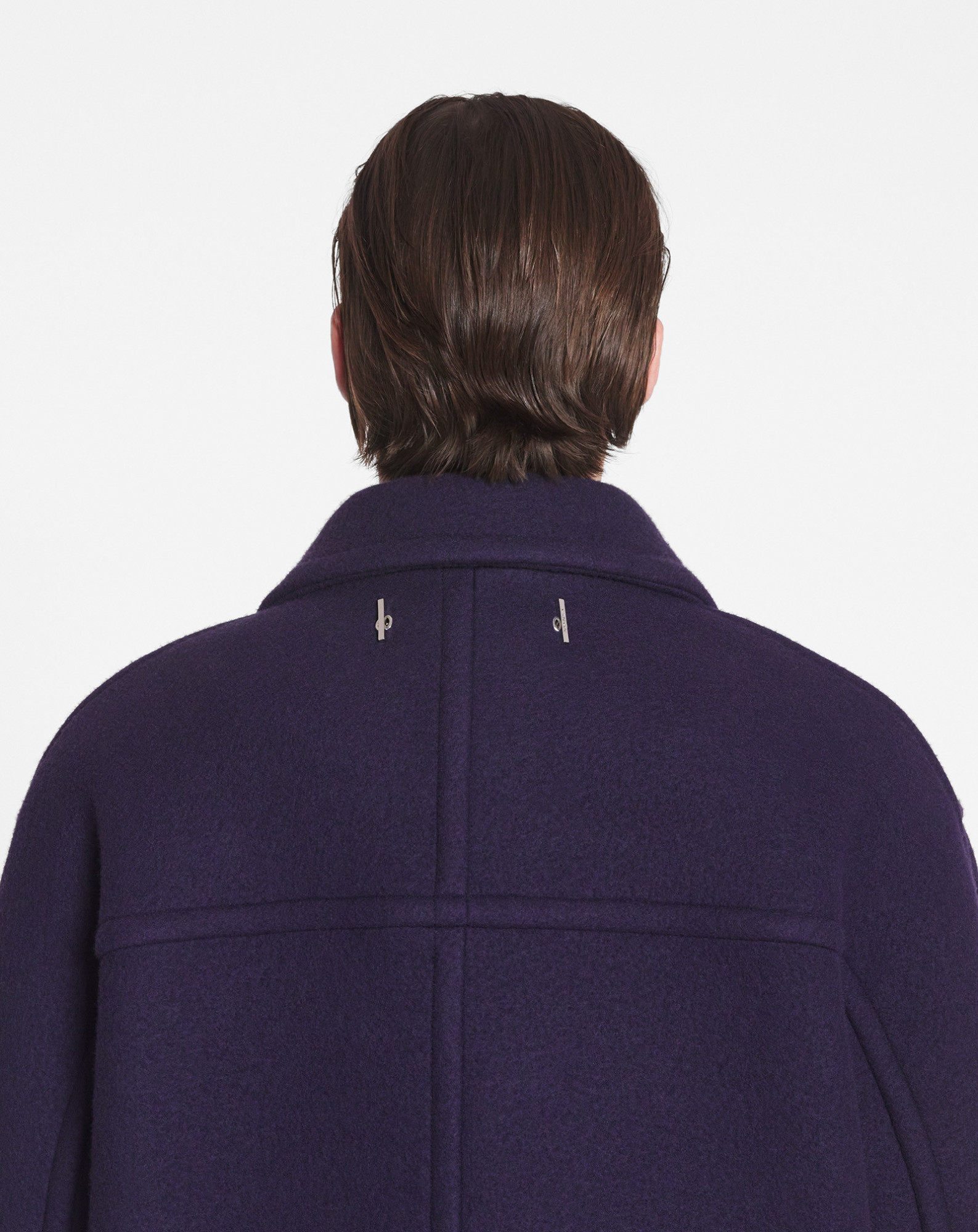 Lanvin Manteau Oversize Double Boutonnage Pour Homme In Black