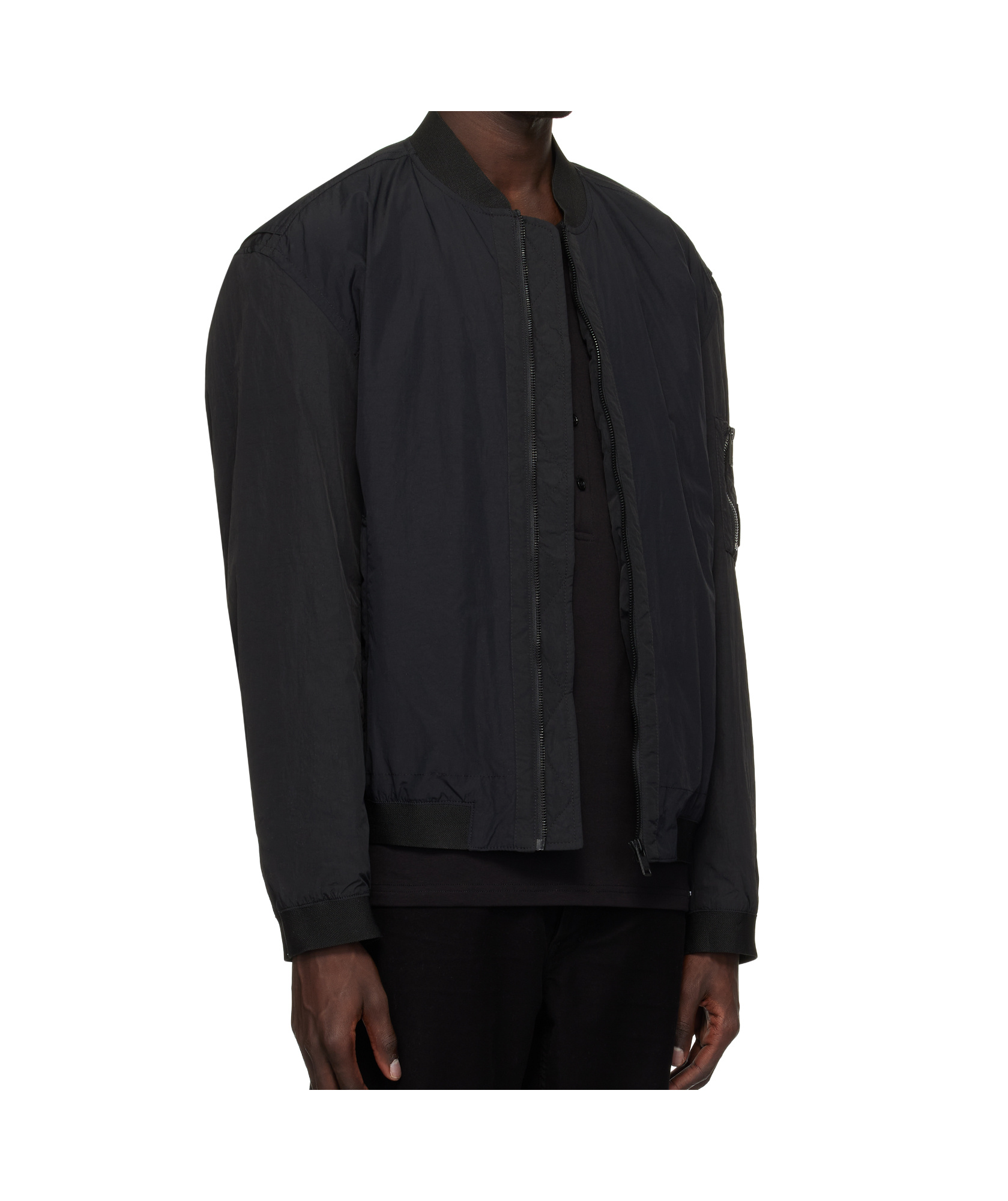 Shop Hugo Boss Bomber Jacket In Black
