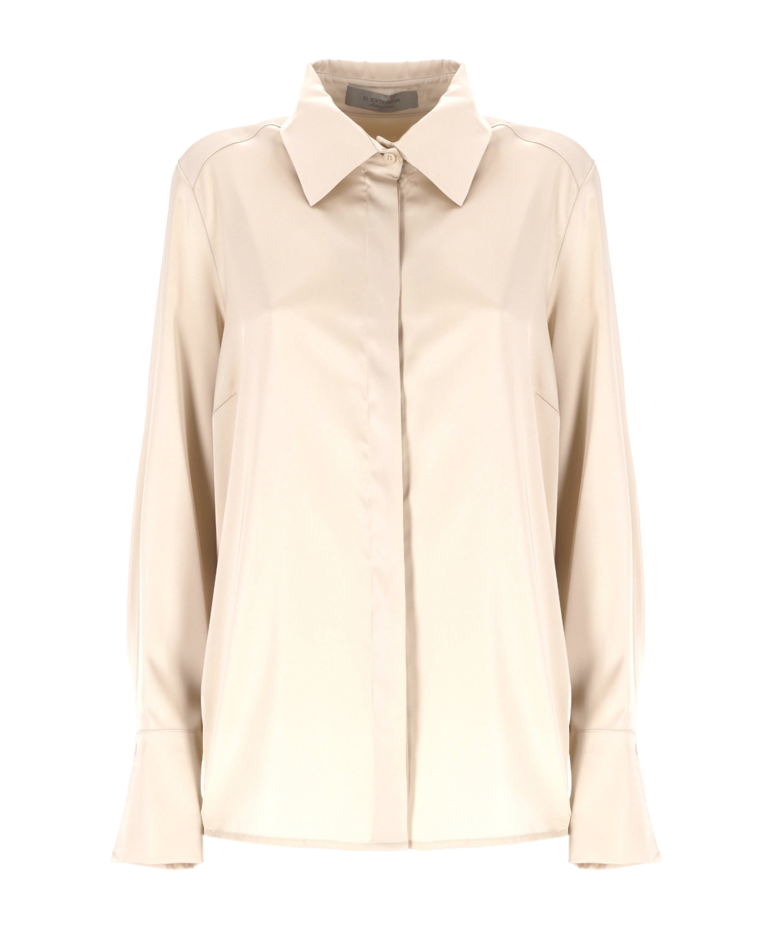 D Exterior D.exterior Button-up Long Sleeve Top In Pink