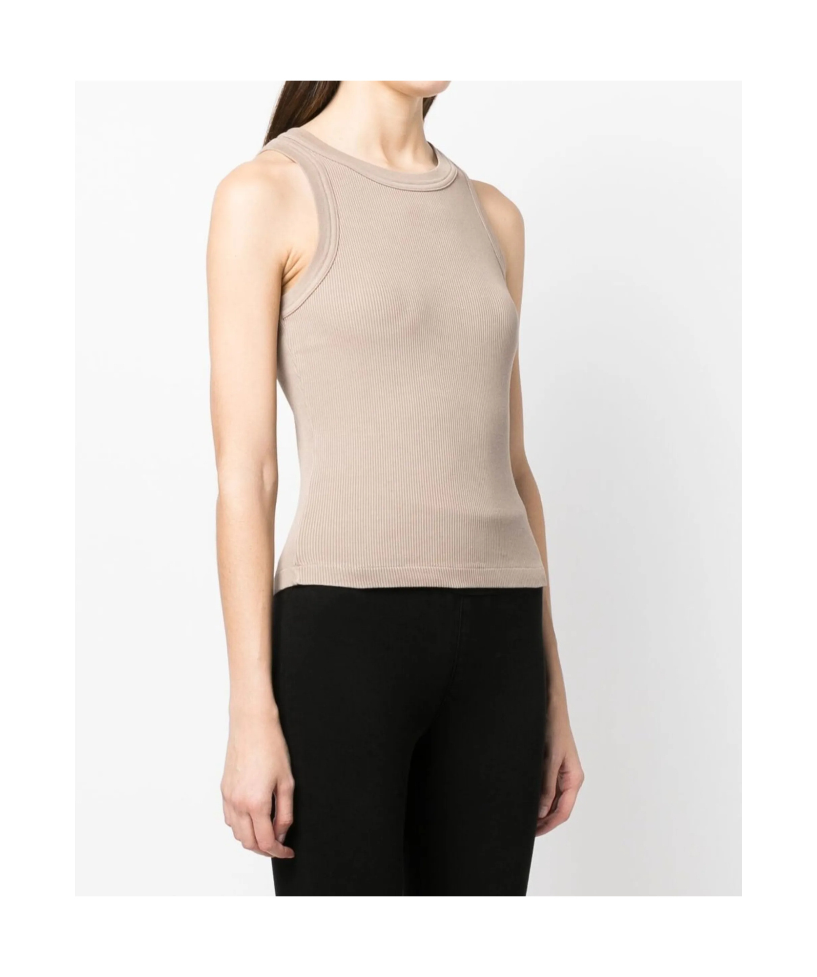 Citizen Of Humanity Citizens Of Humanity Sleeveless Ribbed Top In Brown