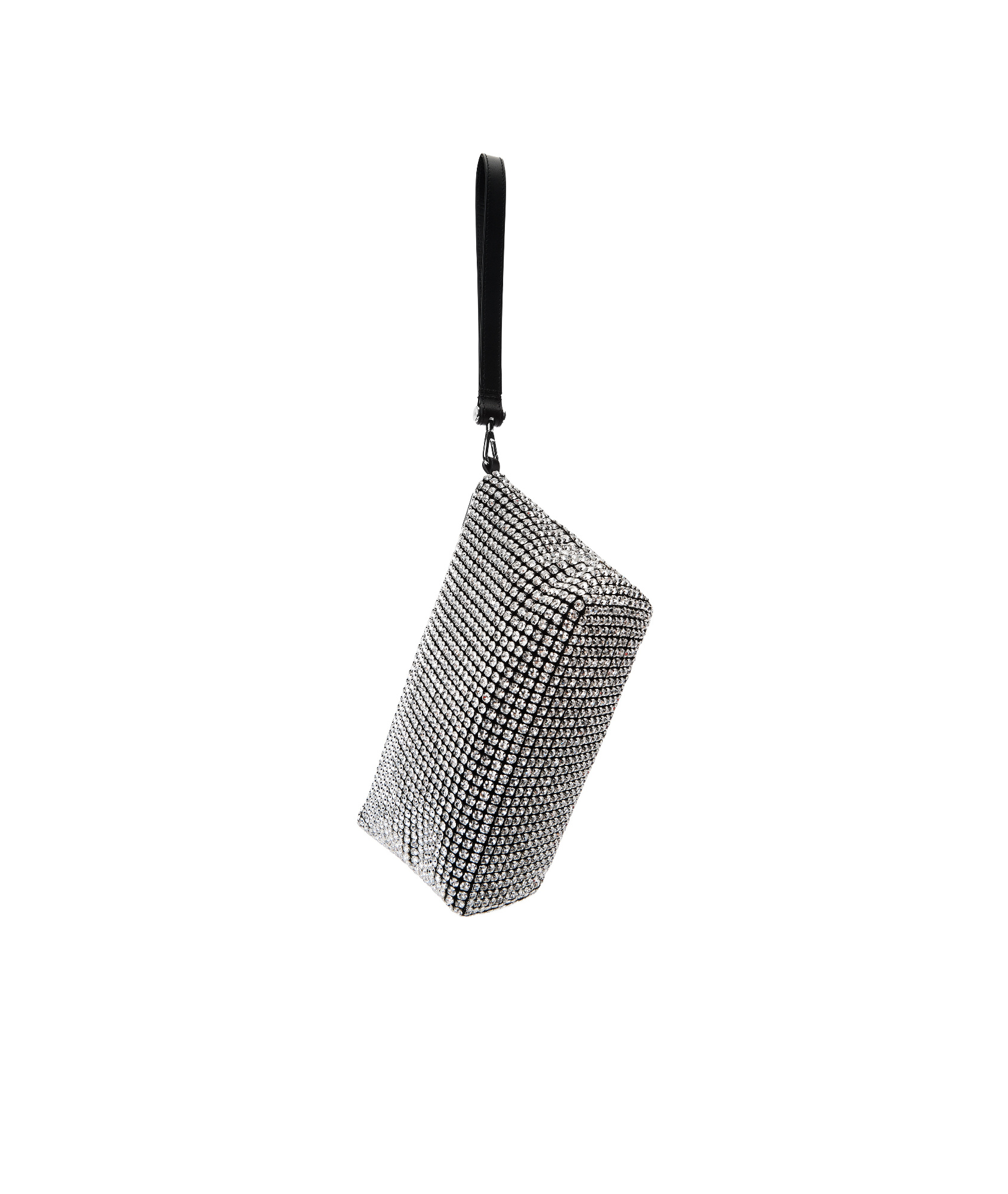 Alexander Wang Crystal Decorative Clutch In Black