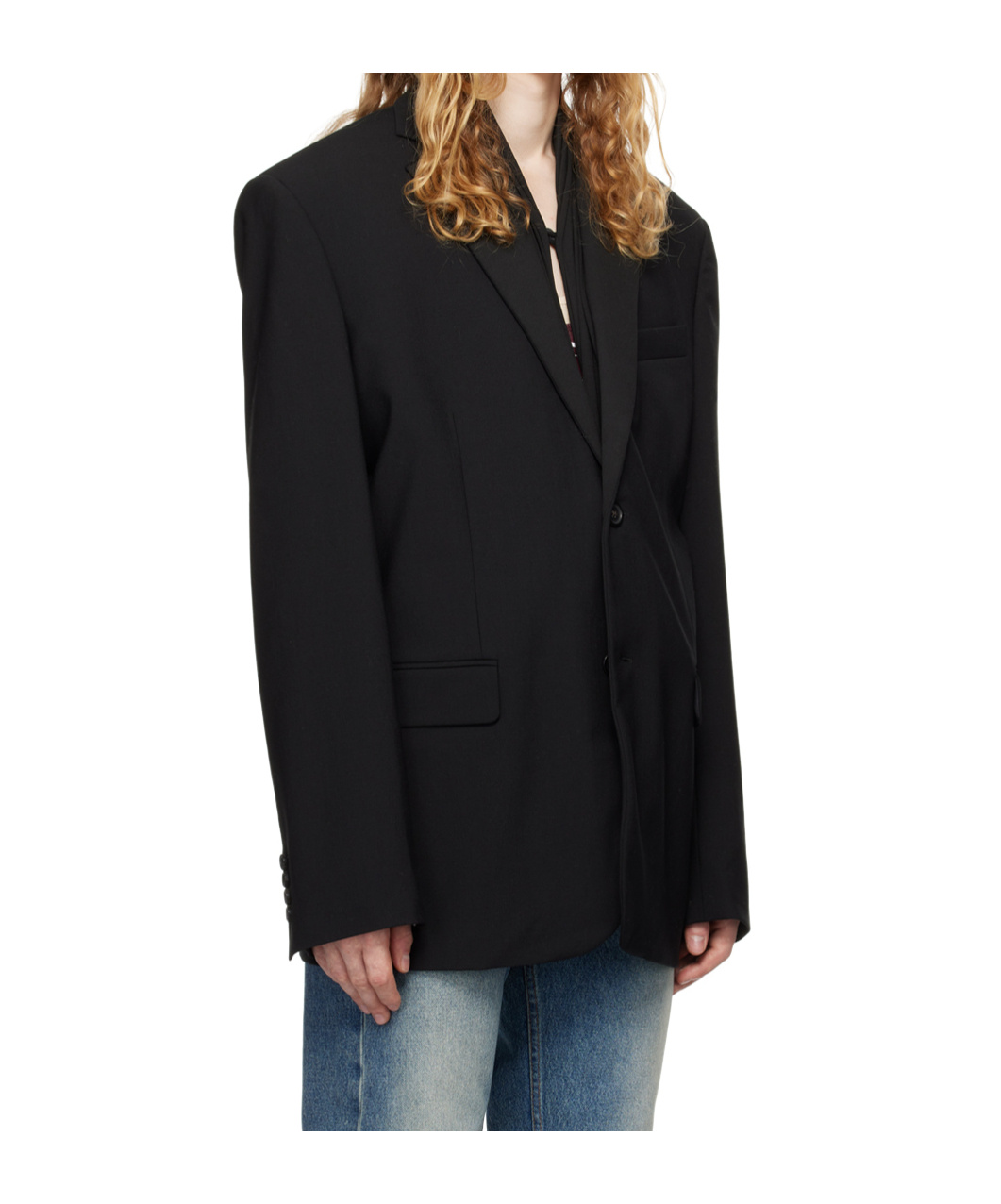 Y/project Single-breasted Blazer In Black