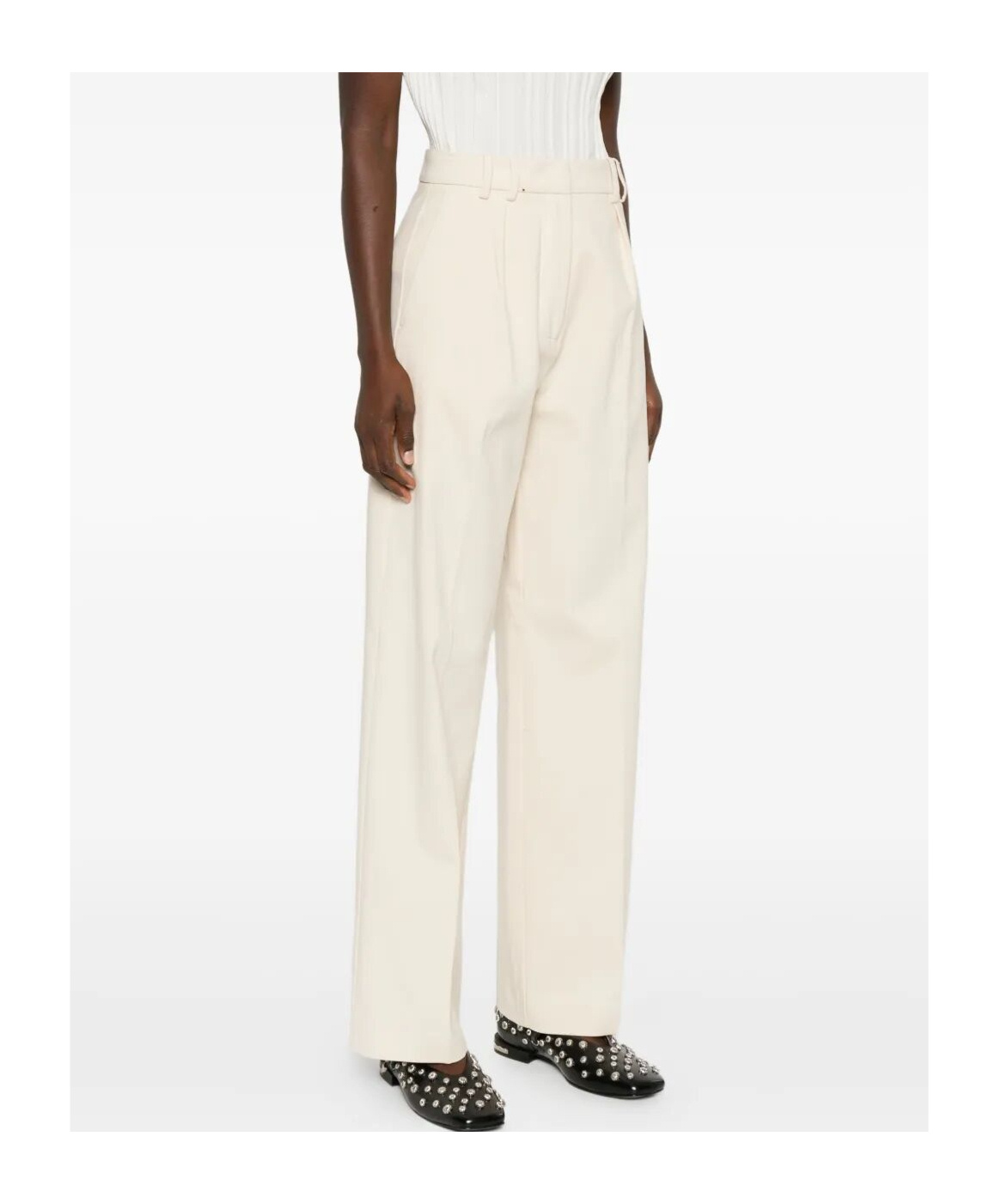 Rosso 35 Pleated Trousers In Neutral