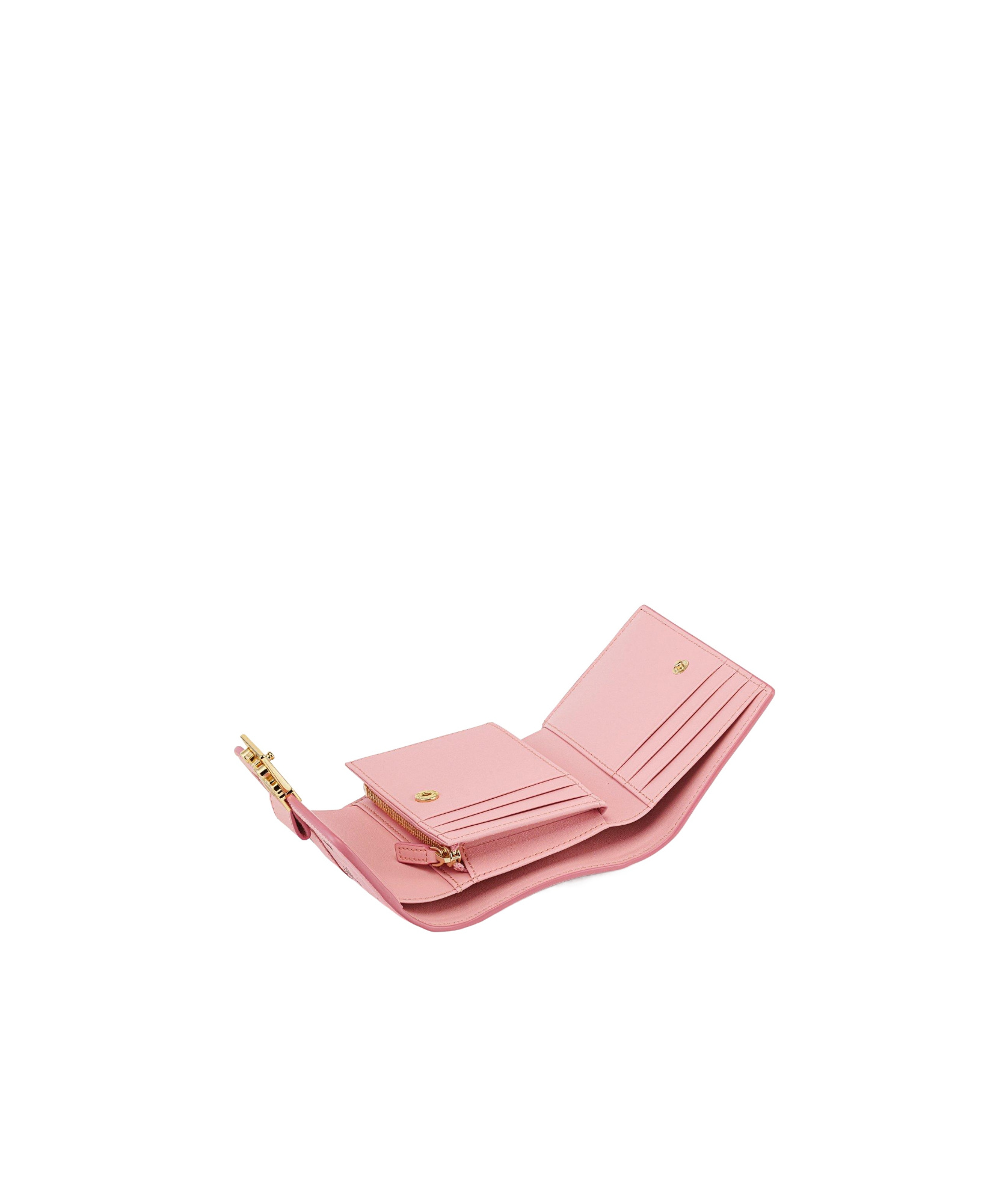 Mcm Tracy Trifold Wallet In Visetos In Pink