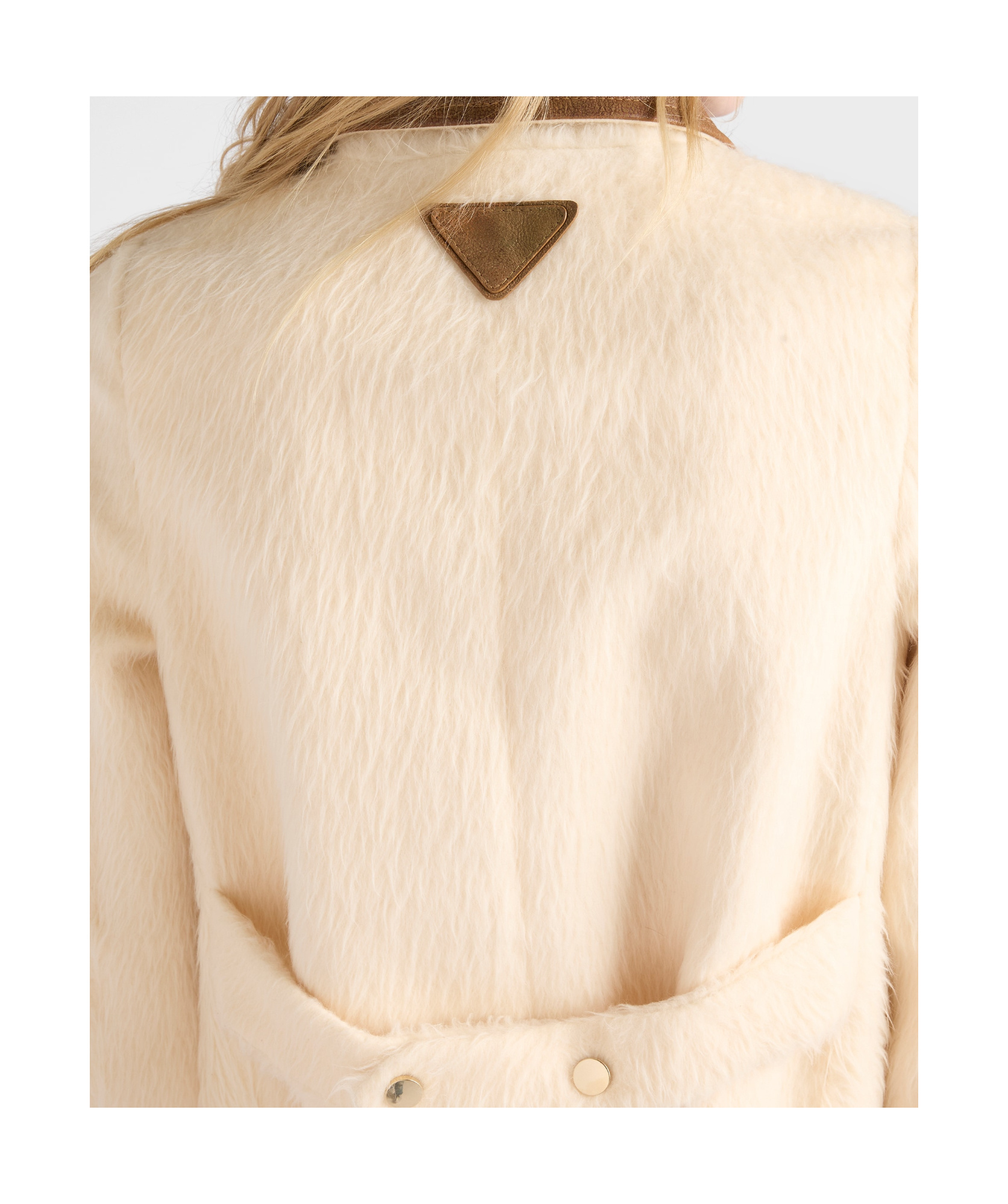 Prada Double-breasted Aspen Jacket In White