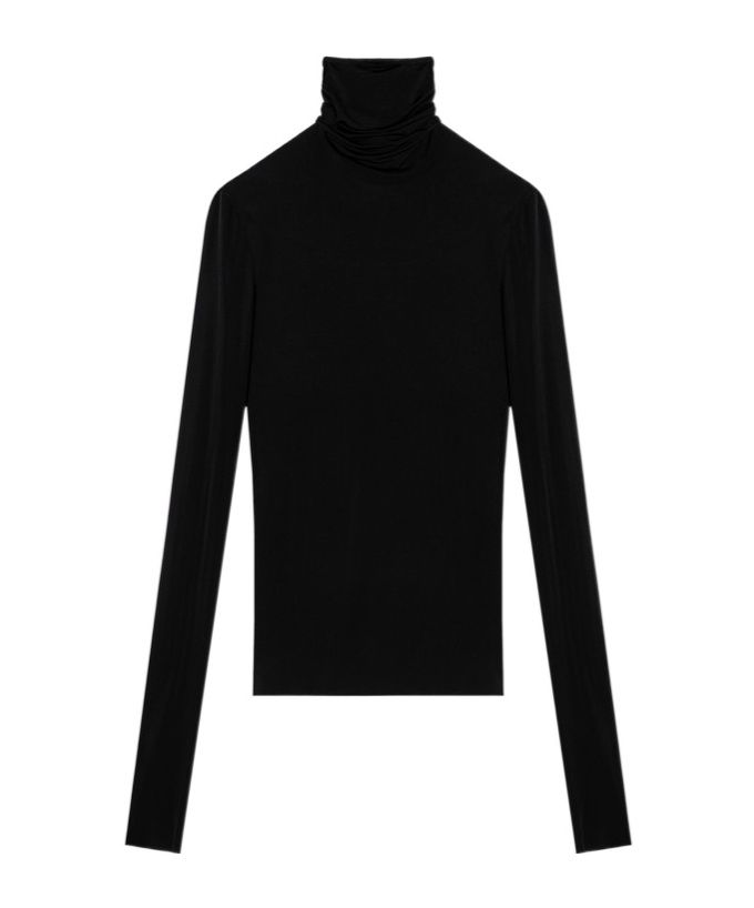 Philosophy Di Lorenzo Serafini Long-sleeved High-necked Sweater In Black