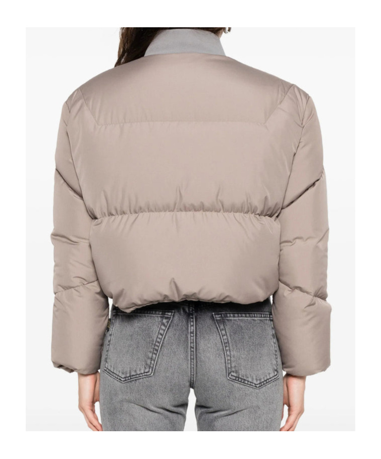 Khrisjoy Long-sleeved Down Jacket In Brown