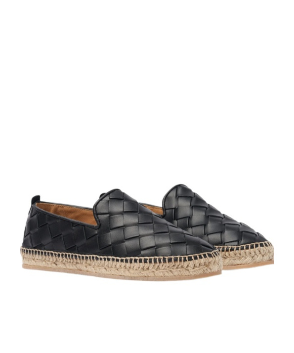 Scarosso Martina Woven Espadrilles In Black
