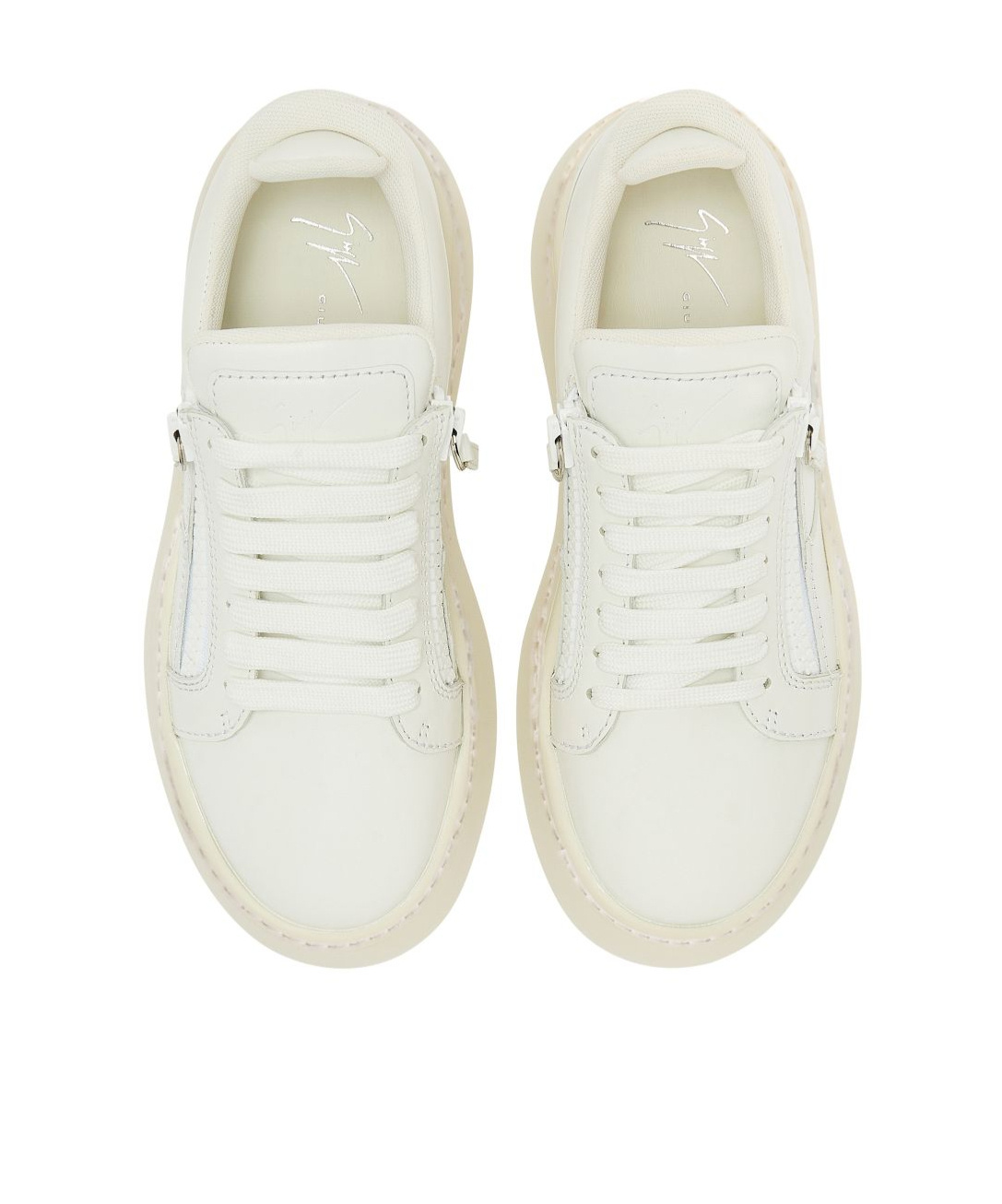 Giuseppe Zanotti Round-head Casual Shoes In White