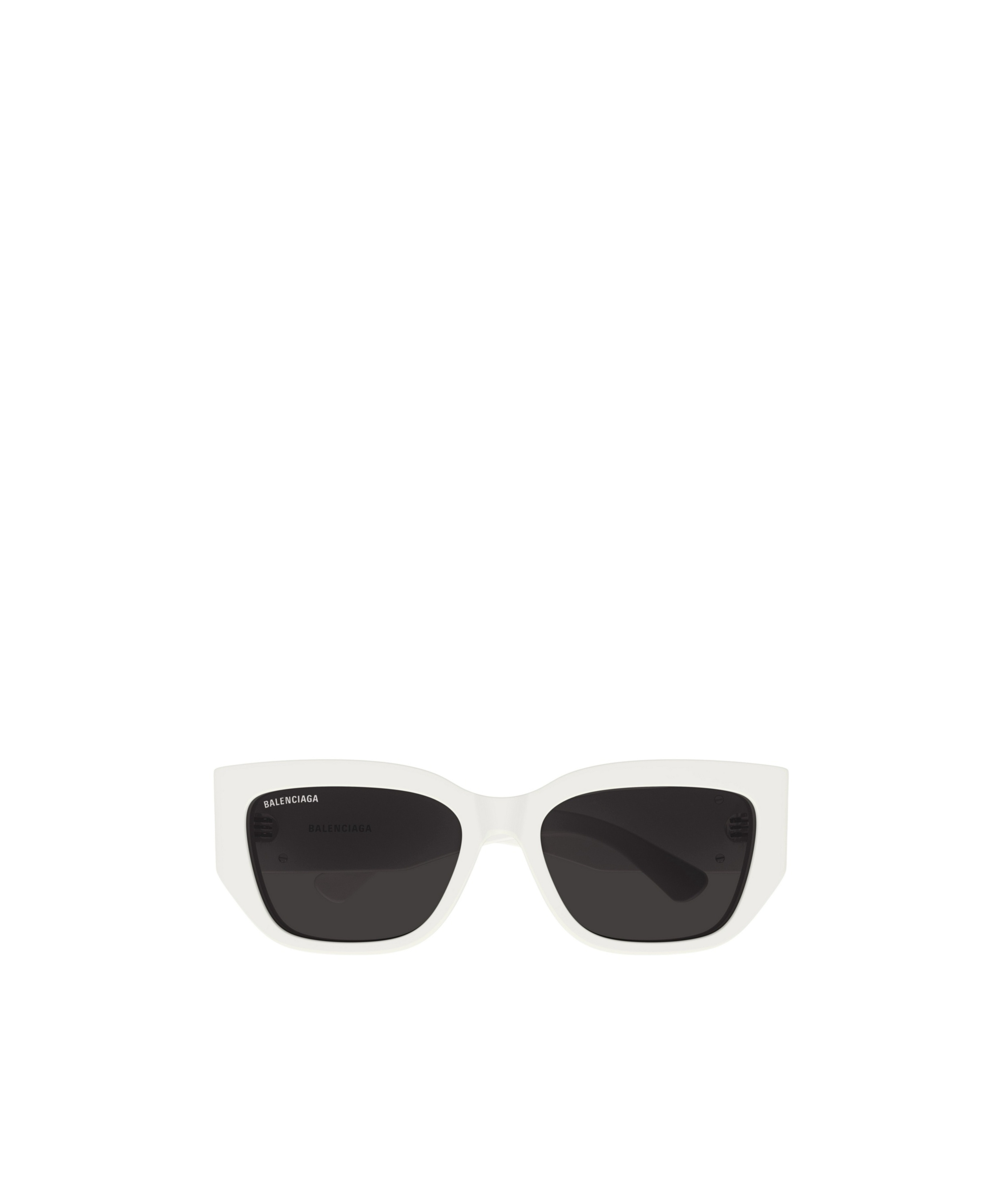 Balenciaga Logo-plaque Sunglasses In Black