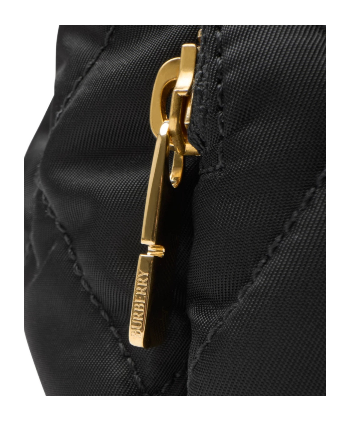 Burberry Mini Horseshoe Quilted Nylon Backpack Bags In Black