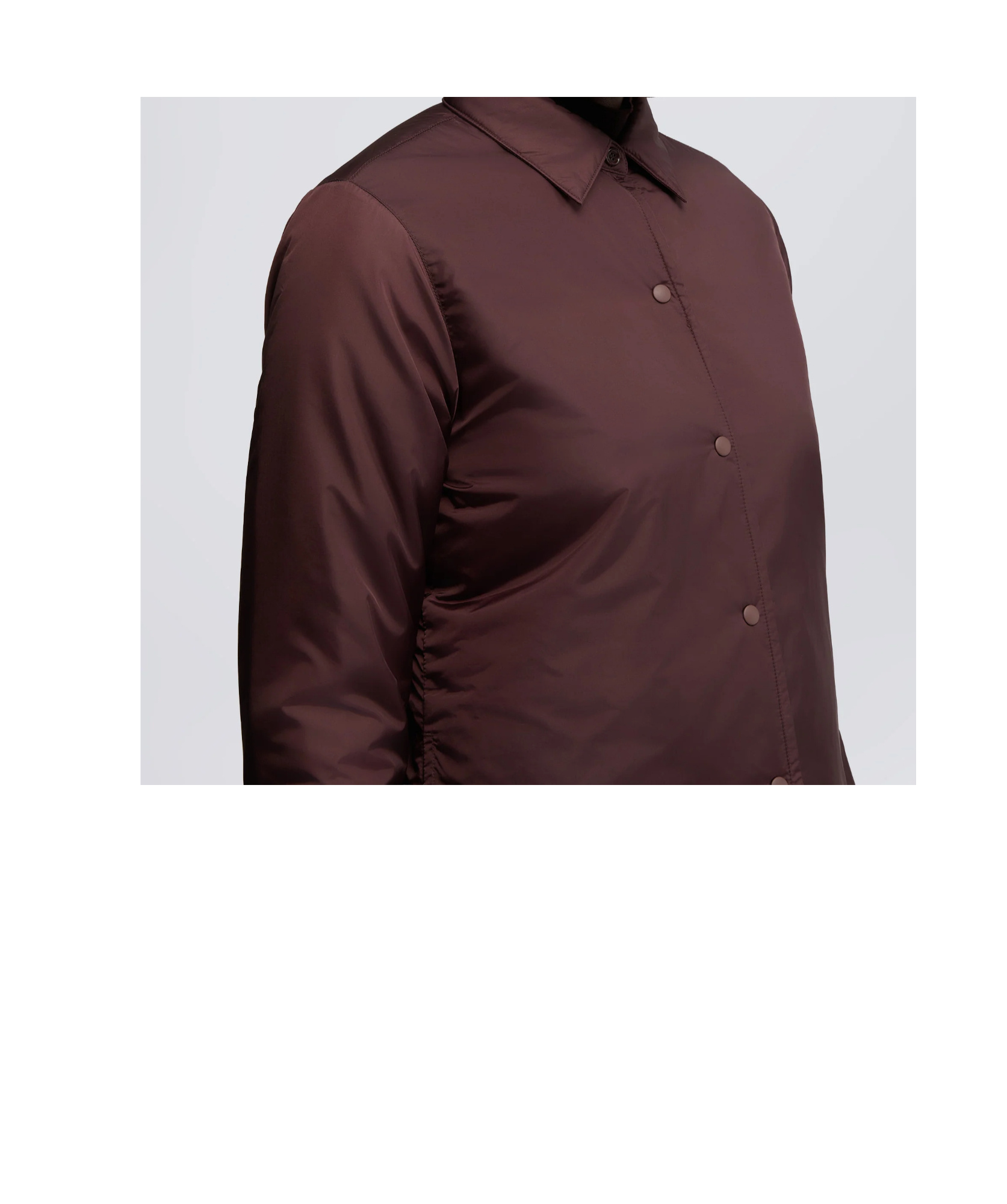 Aspesi Buttoned Padded Shirt Jacket In Red