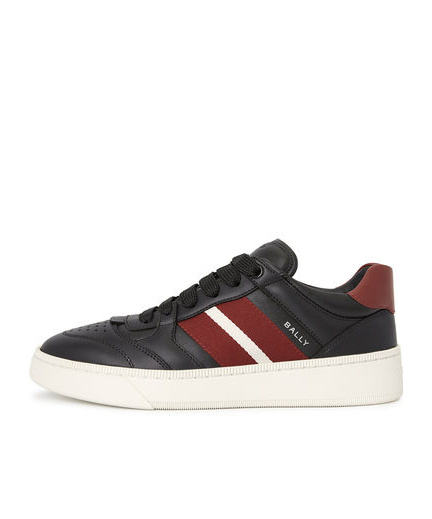 Shop Bally Laced Sneakers In Black