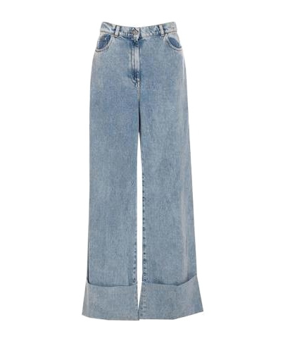 Lanvin Denim Trousers With Belt Loops In Blue