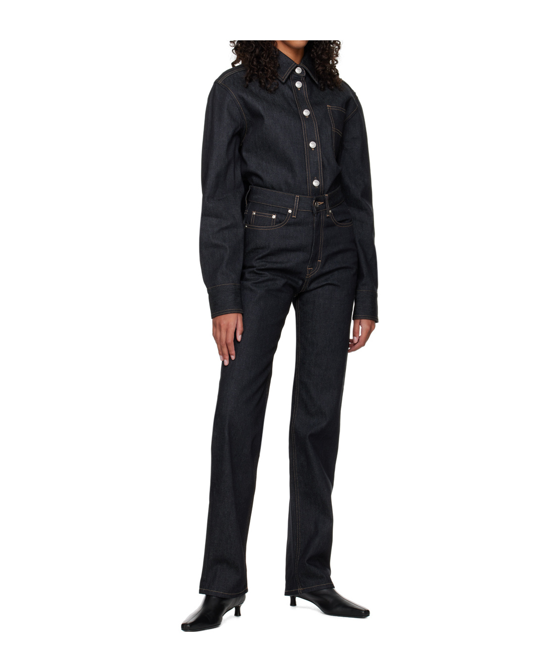 Remain Birger Christensen Five Pocket Wrangler Jeans In Black
