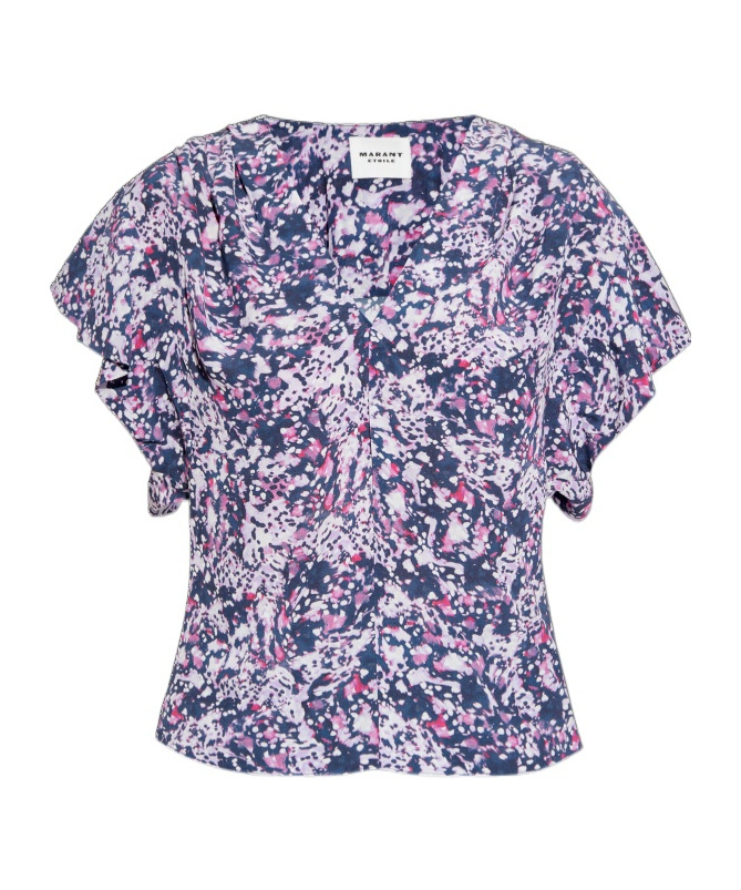 Shop Isabel Marant Étoile Delocia Blouse In Blue