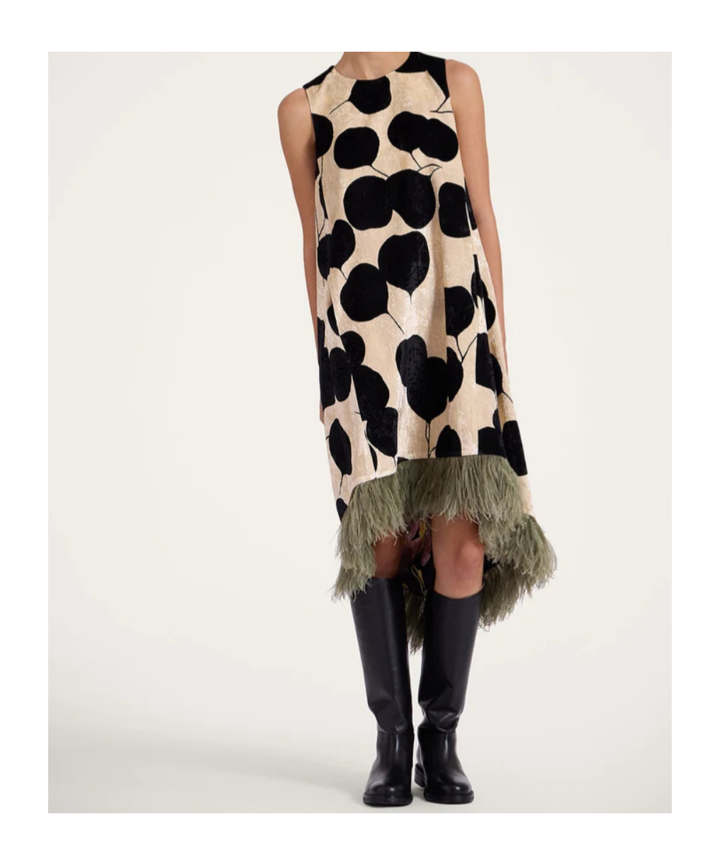 La Doublej La Scala Midi Dress In Multi