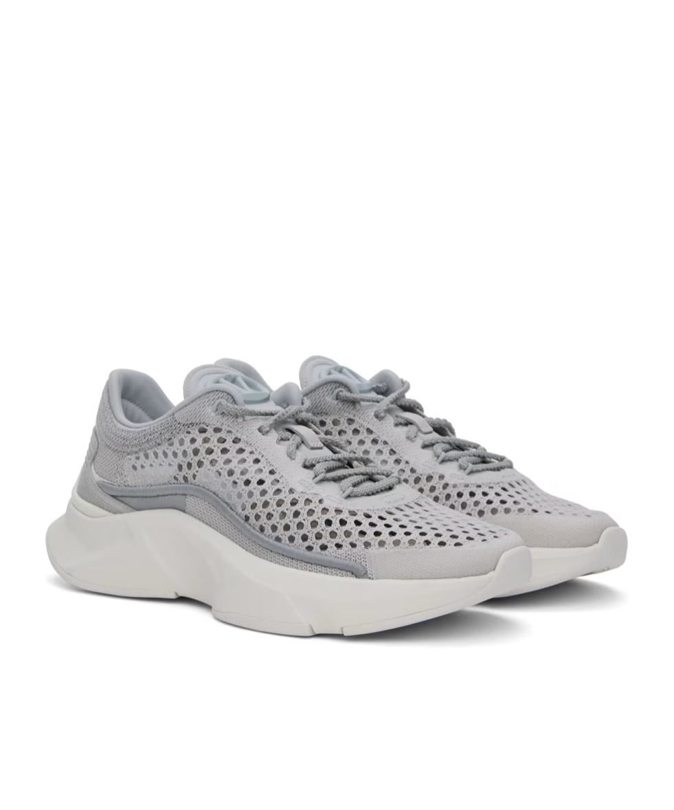 Valentino True Actress Mesh Sneakers In Gray