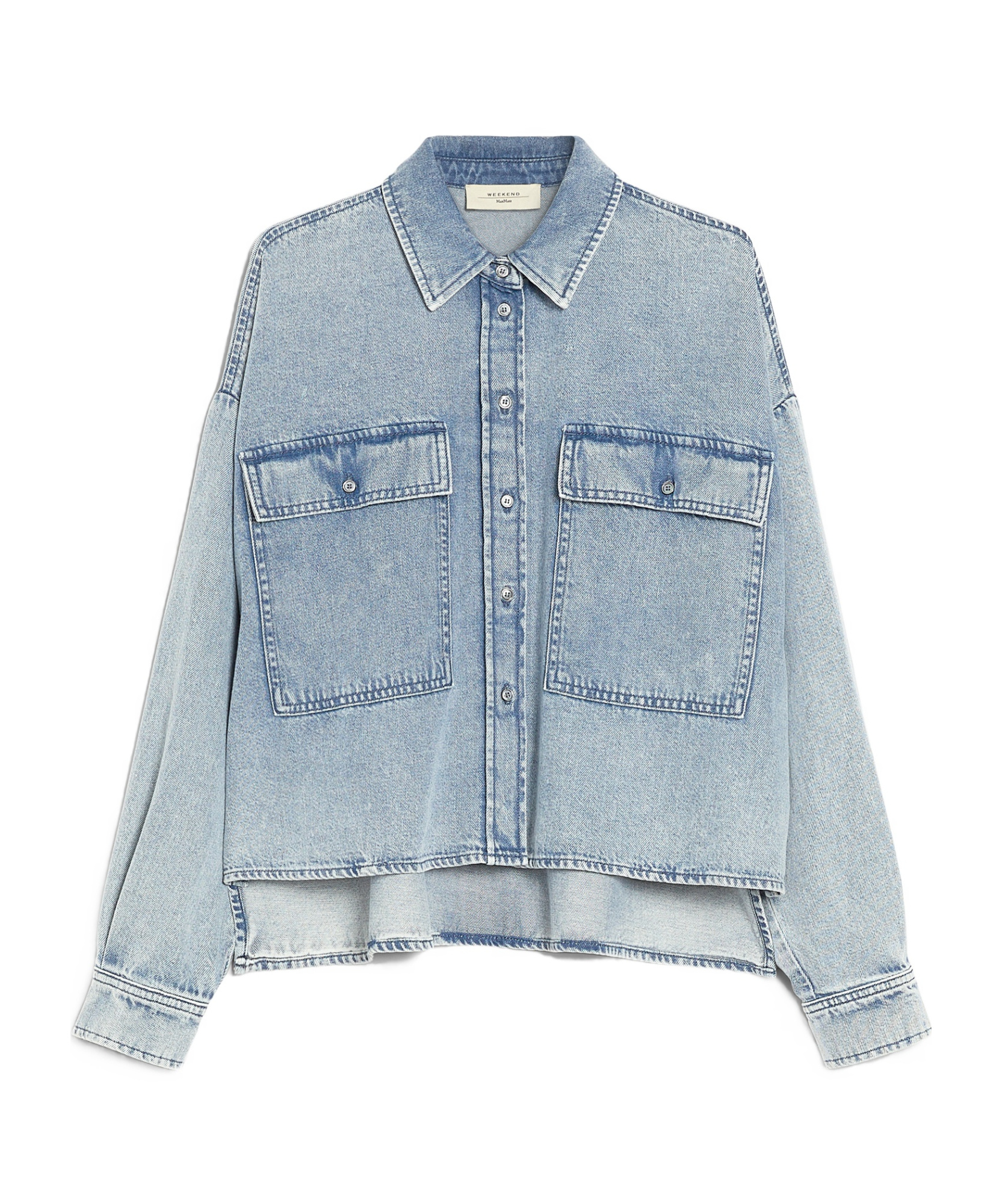 WEEKEND MAX MARA WEEKEND MAX MARA ZEMIRA BUTTON-UP DENIM SHIRT