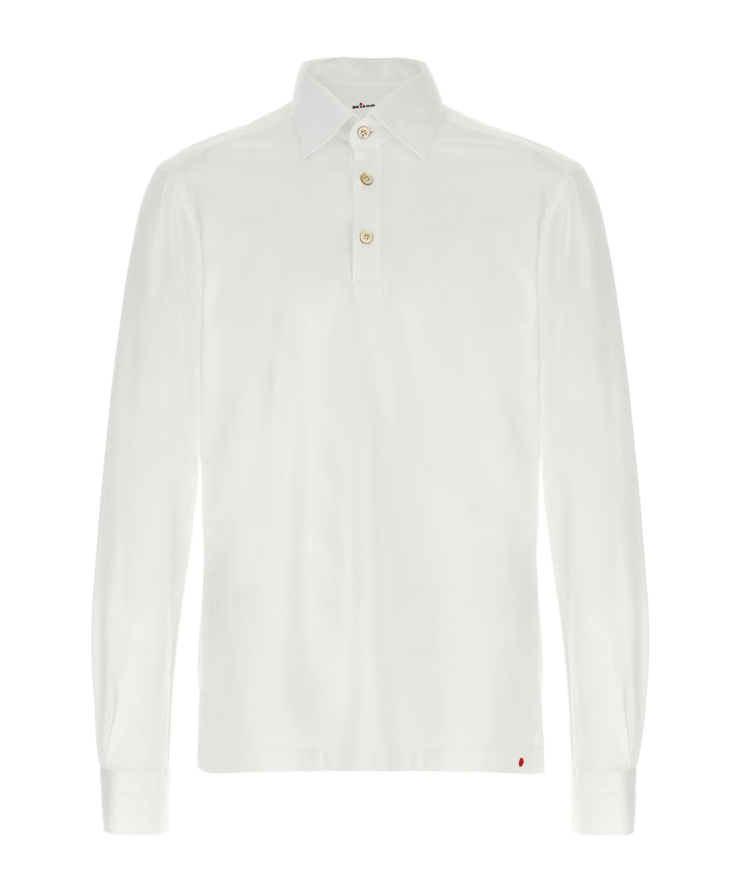 Shop Kiton Positano Polo Shirt In White