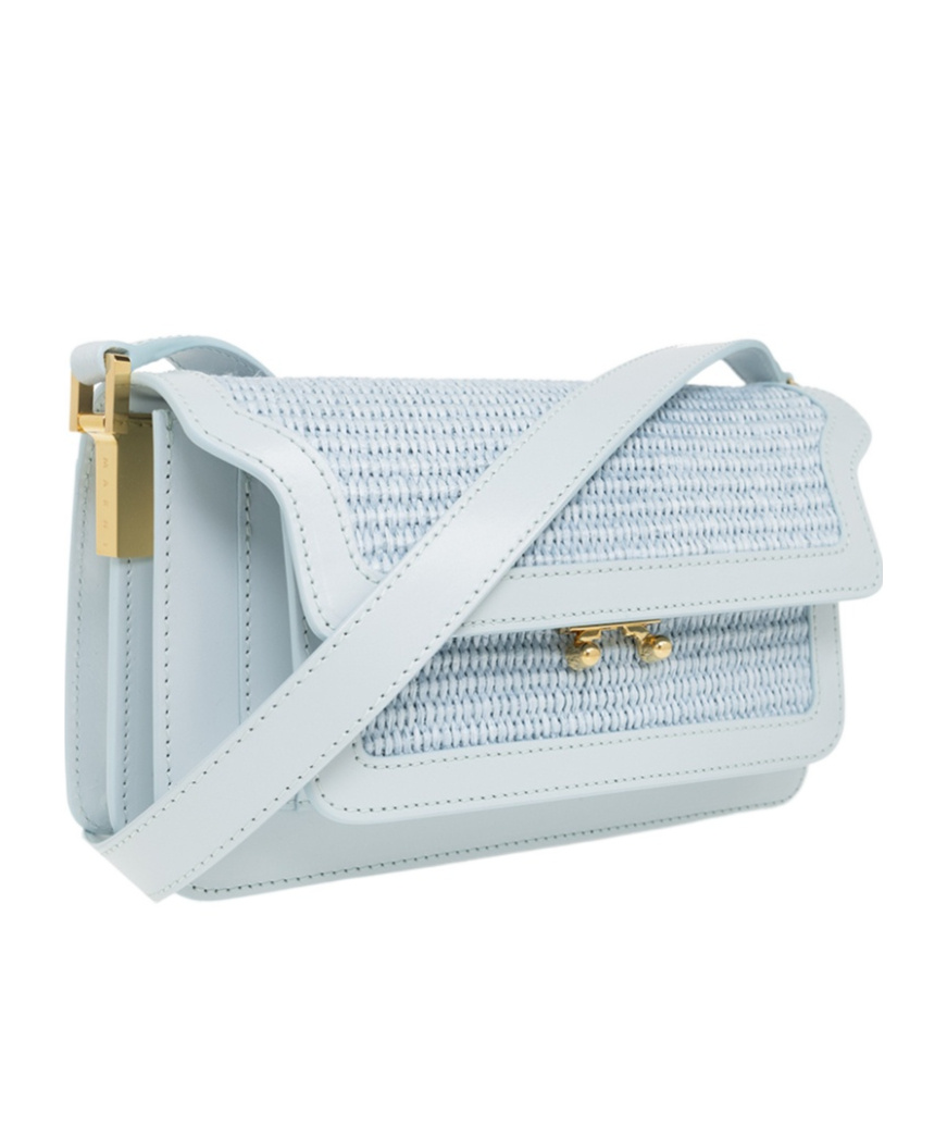 Marni Mini Trunk Crossbody Bag In Blue
