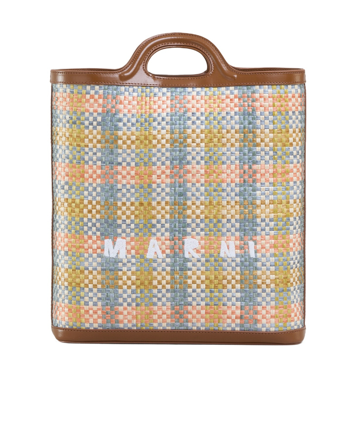 Marni Woven Tote Bag In Multicolor