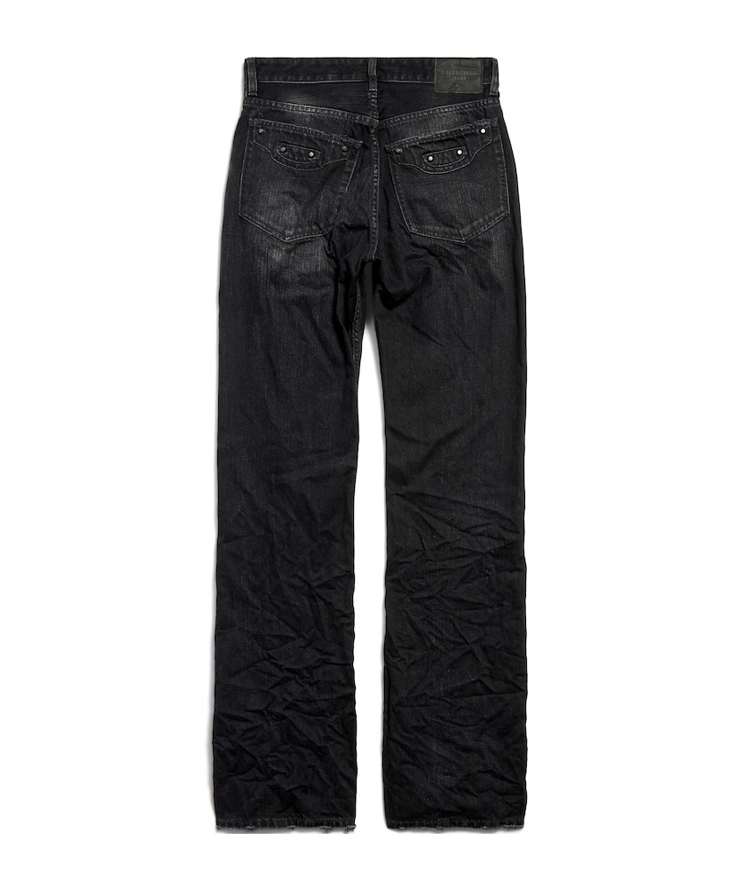 Balenciaga Women's City Straight Pants In Black In Black