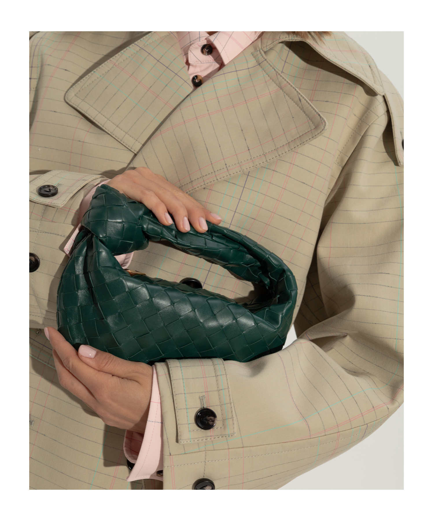 Shop Bottega Veneta Jodie Mini Tote Bag In Green