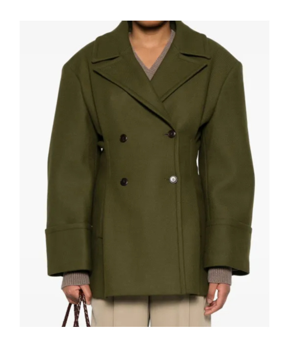 Remain Birger Christensen Pleated Peacoat