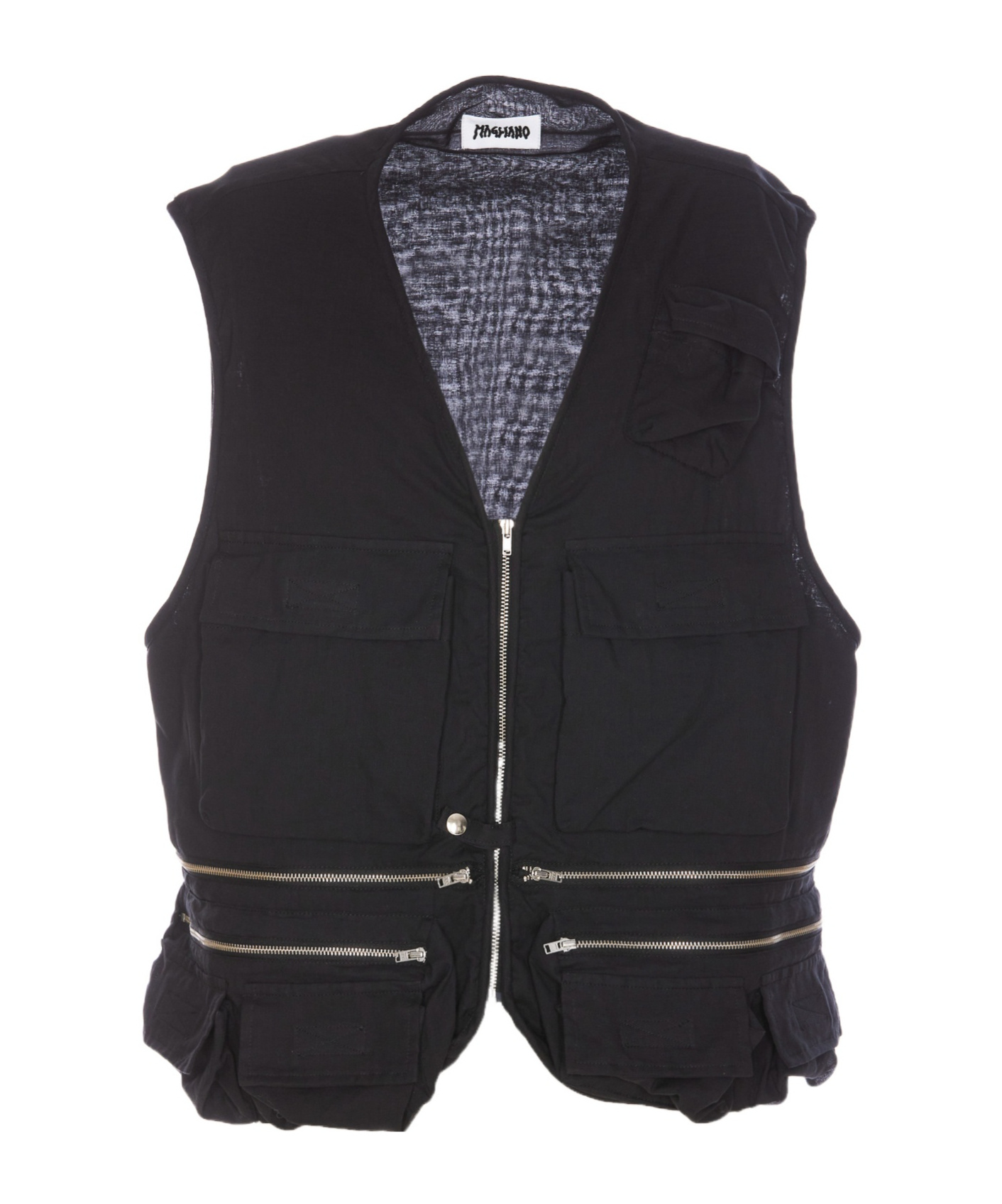 Magliano Zip-up Sleeveless Vest In Black