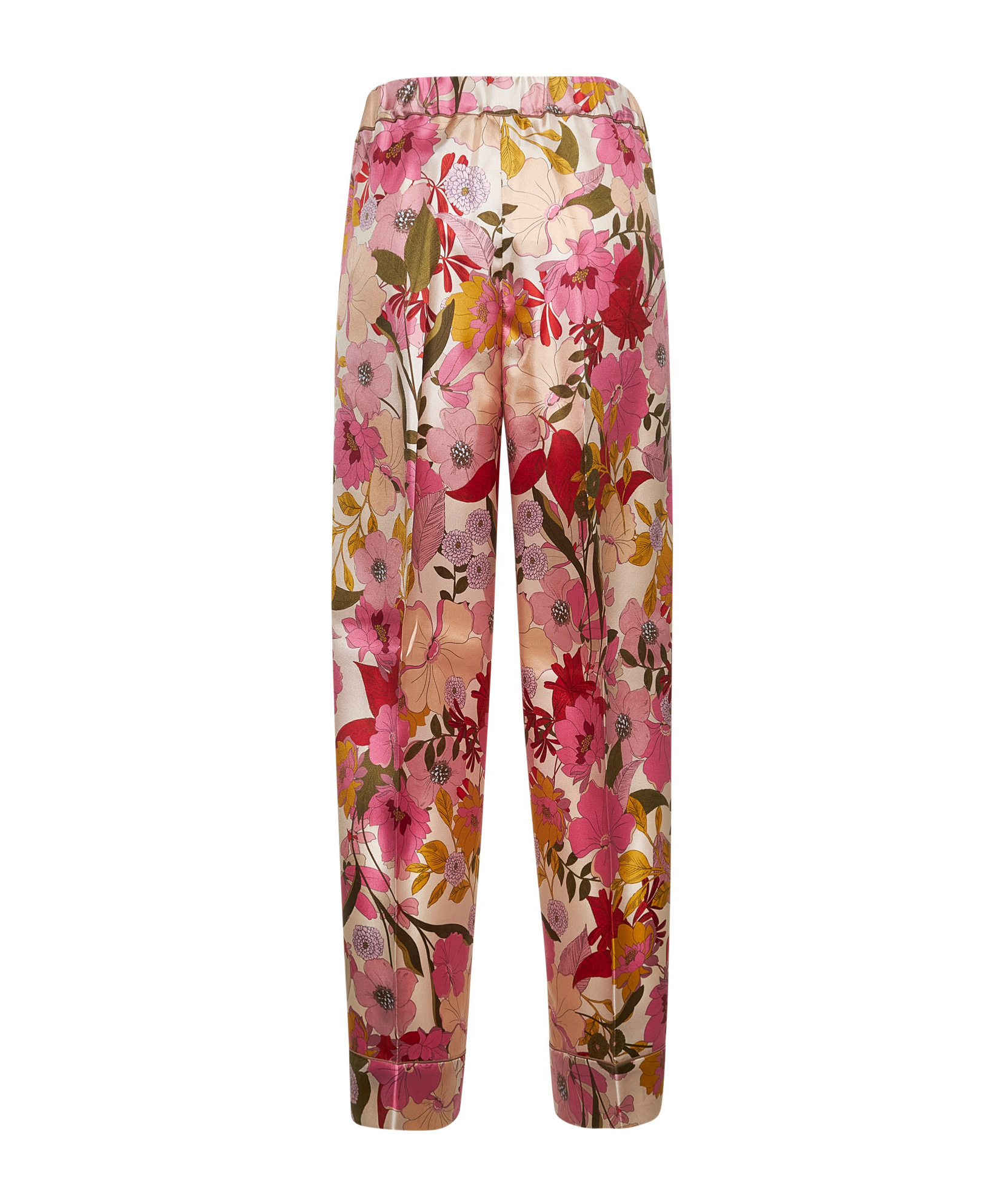 Max Mara Elastic Waist Casual Pants In Brown